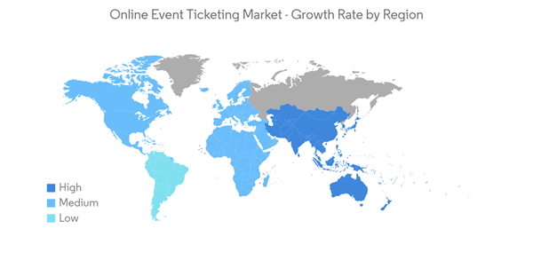 Global Online Event Ticketing Market Industry Online Event Ticketing Market Growth Rate By Region