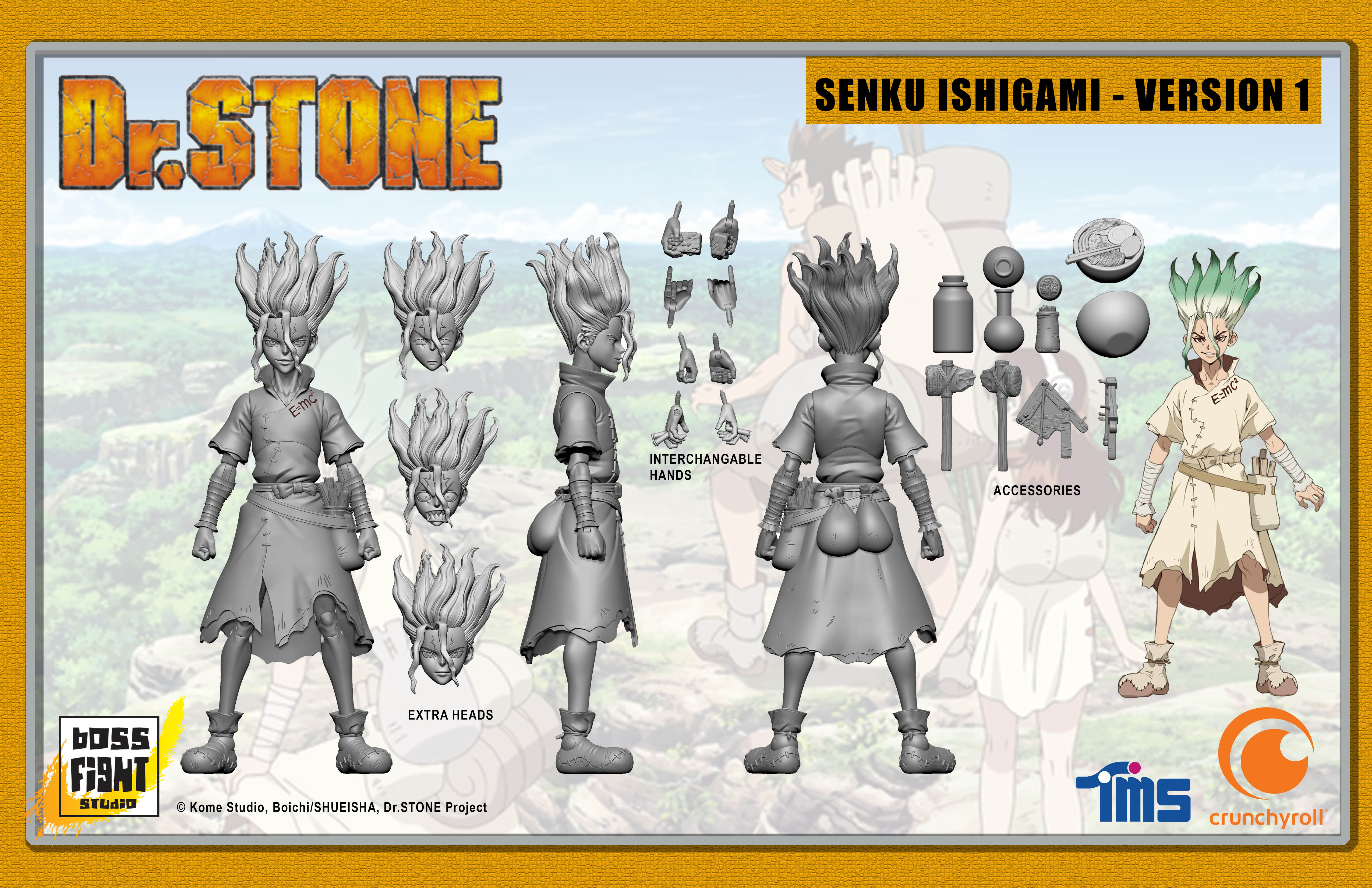 Boss Fight Studio Announces Dr. STONE Action Figures