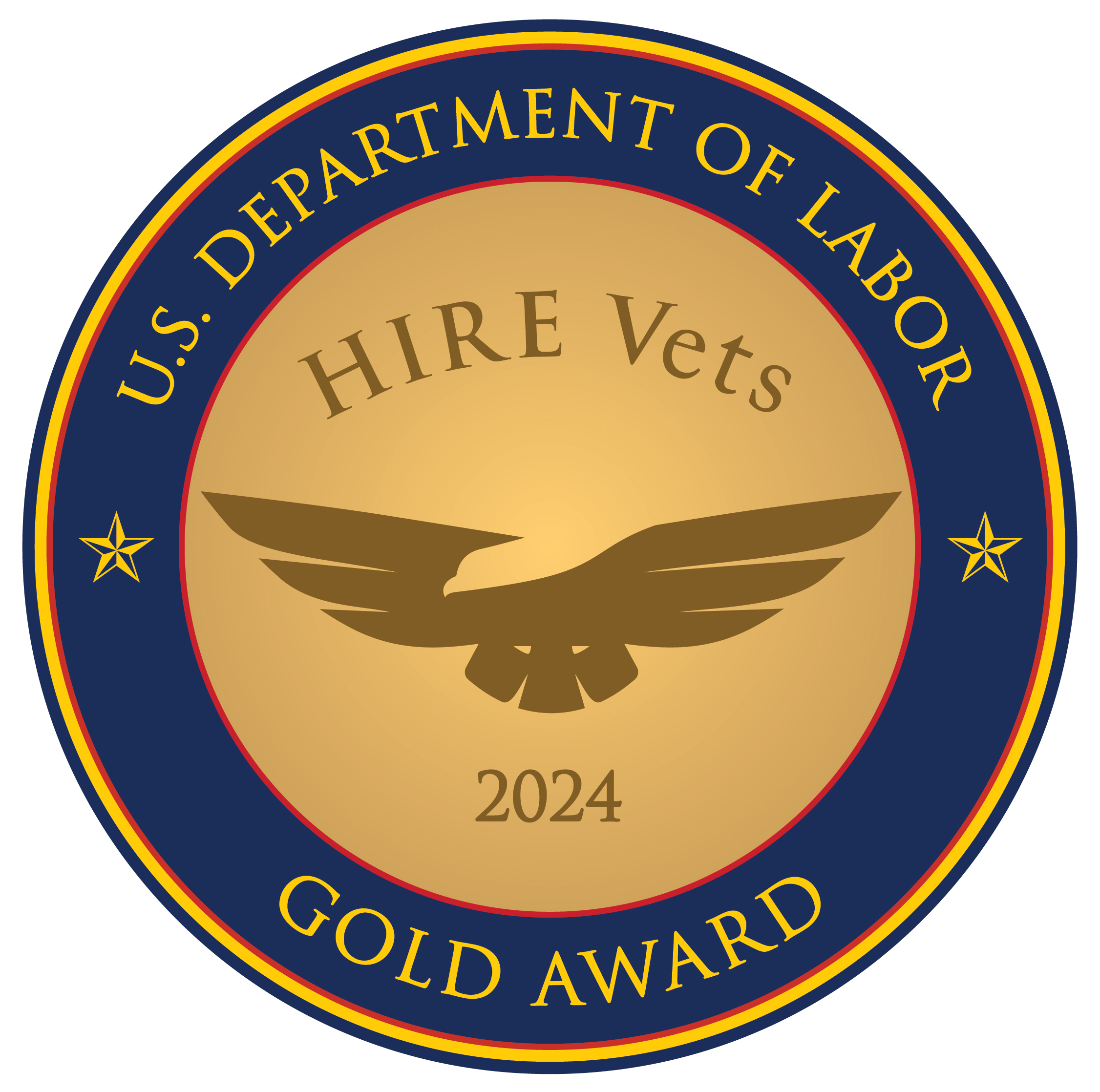 SupplyCore's Gold HIRE Vets Medallion