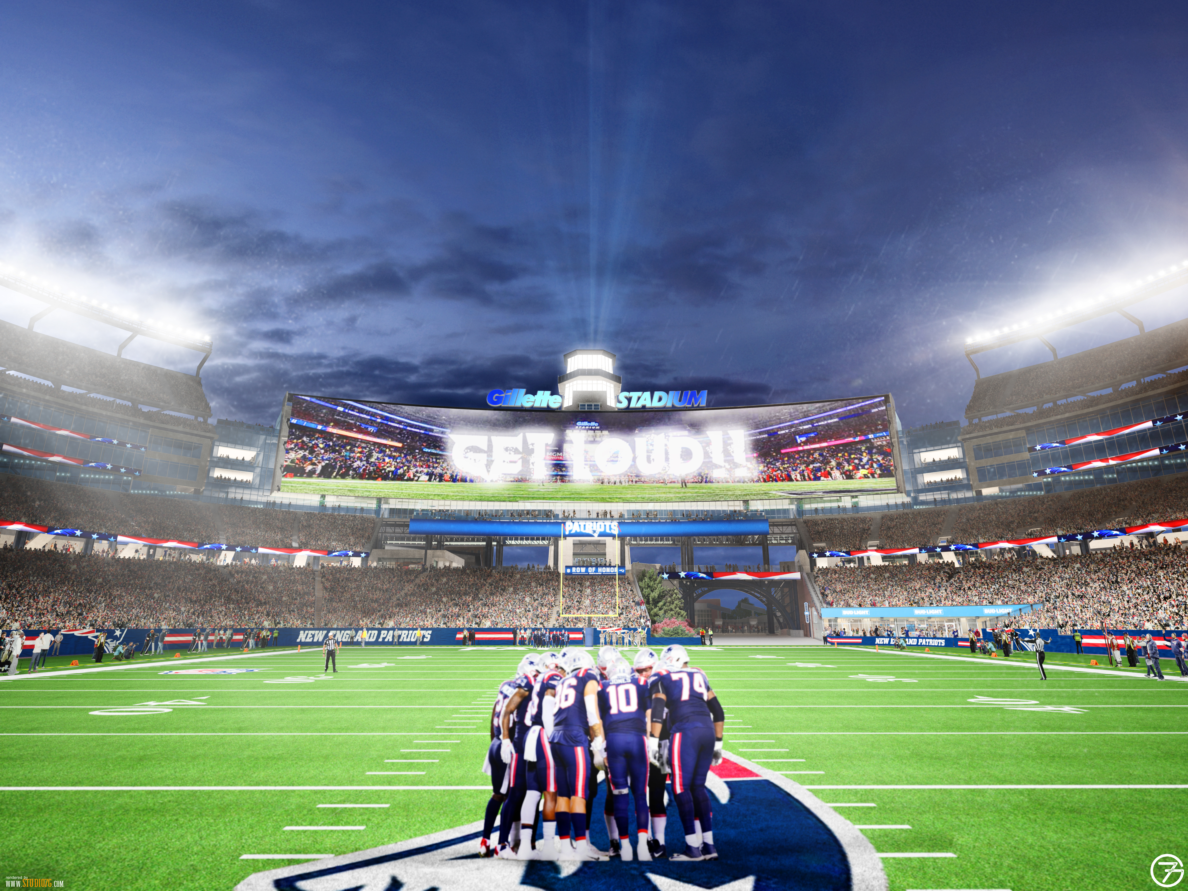 New England Patriots Rendering