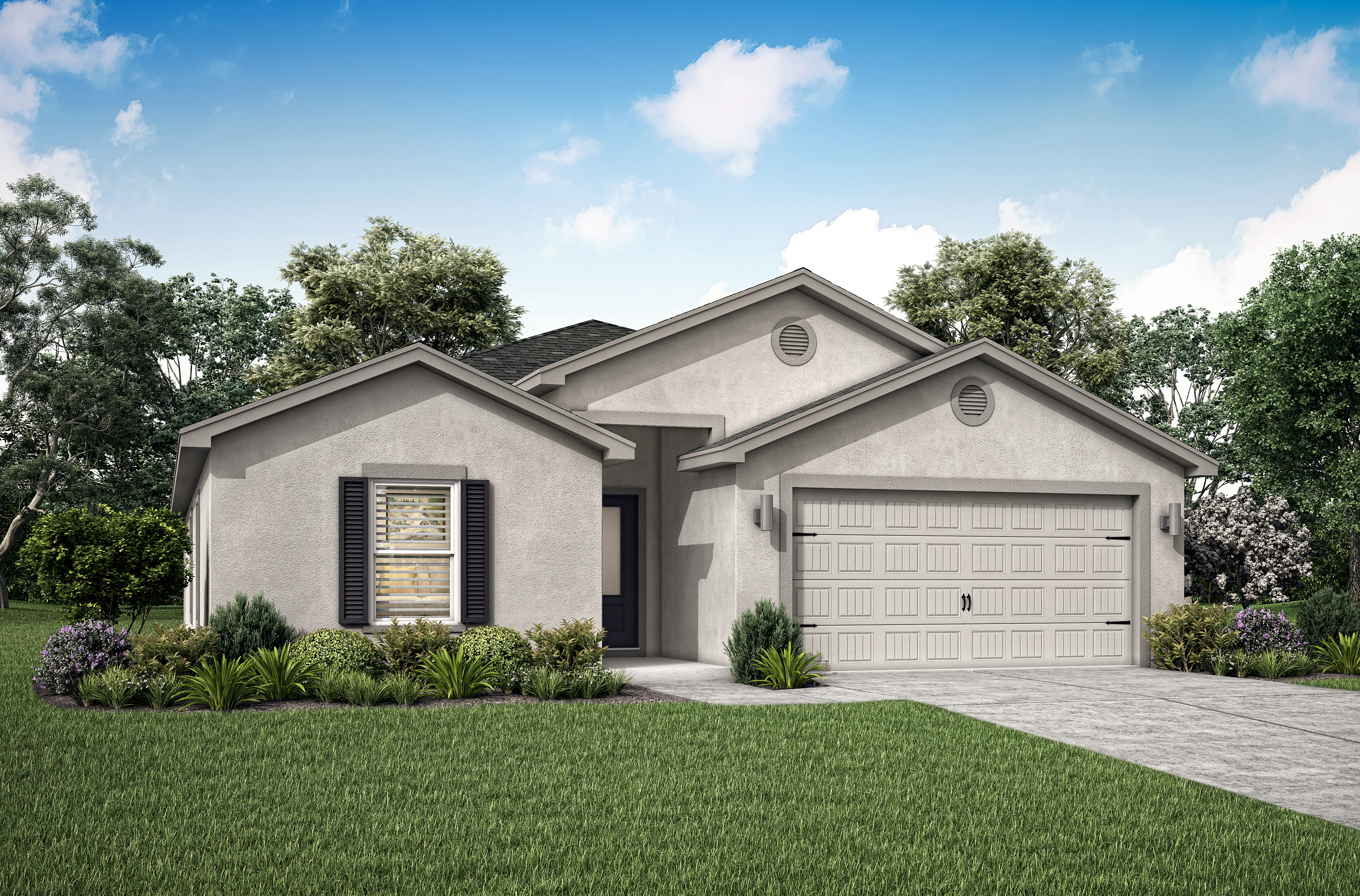 The Capri plan is a beautiful, single-story plan with five bedrooms, three full bathrooms and a great amount of entertainment space.