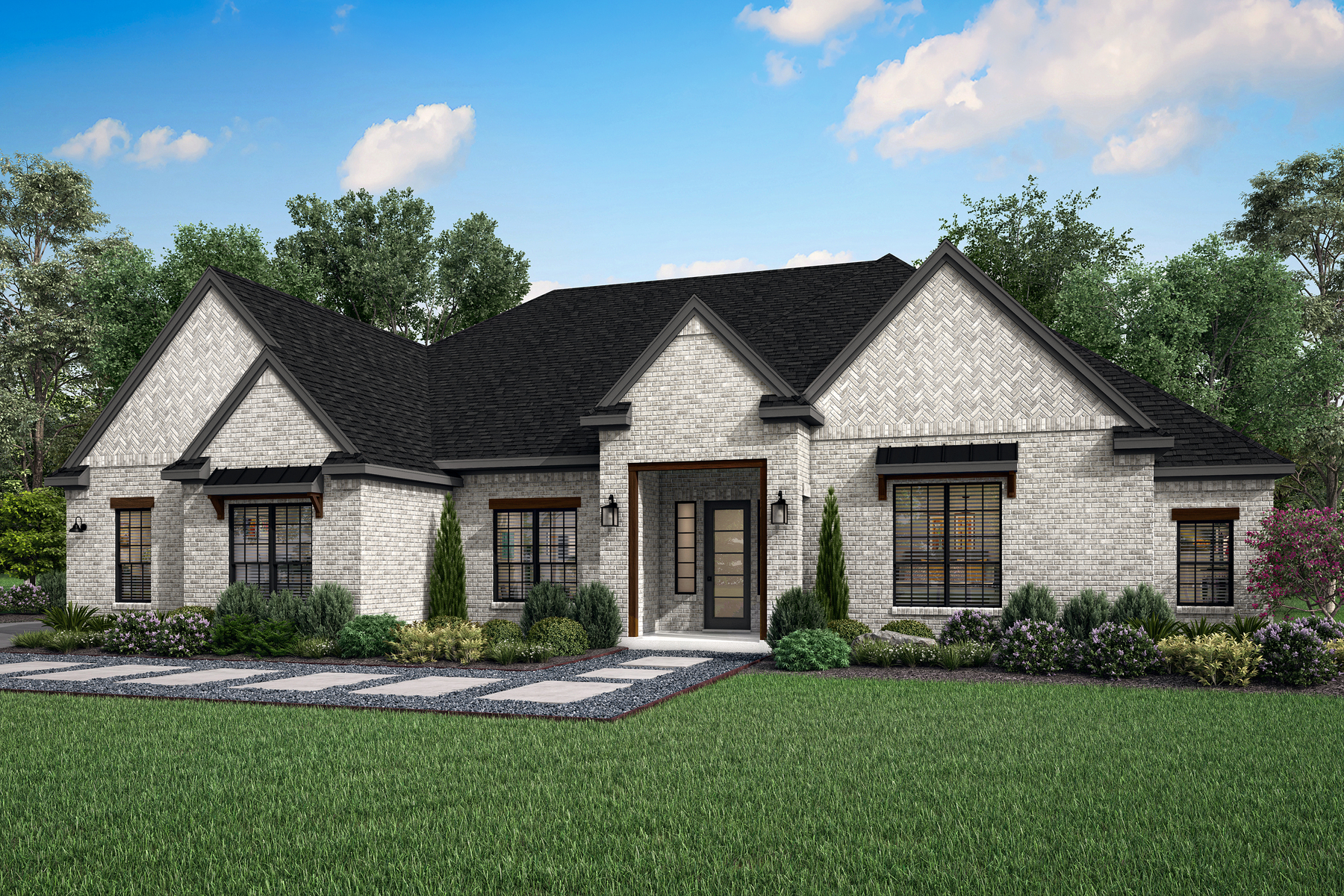 The Mantle plan is a stunning, single-story home offered at Van Buren Estates by Terrata Homes.