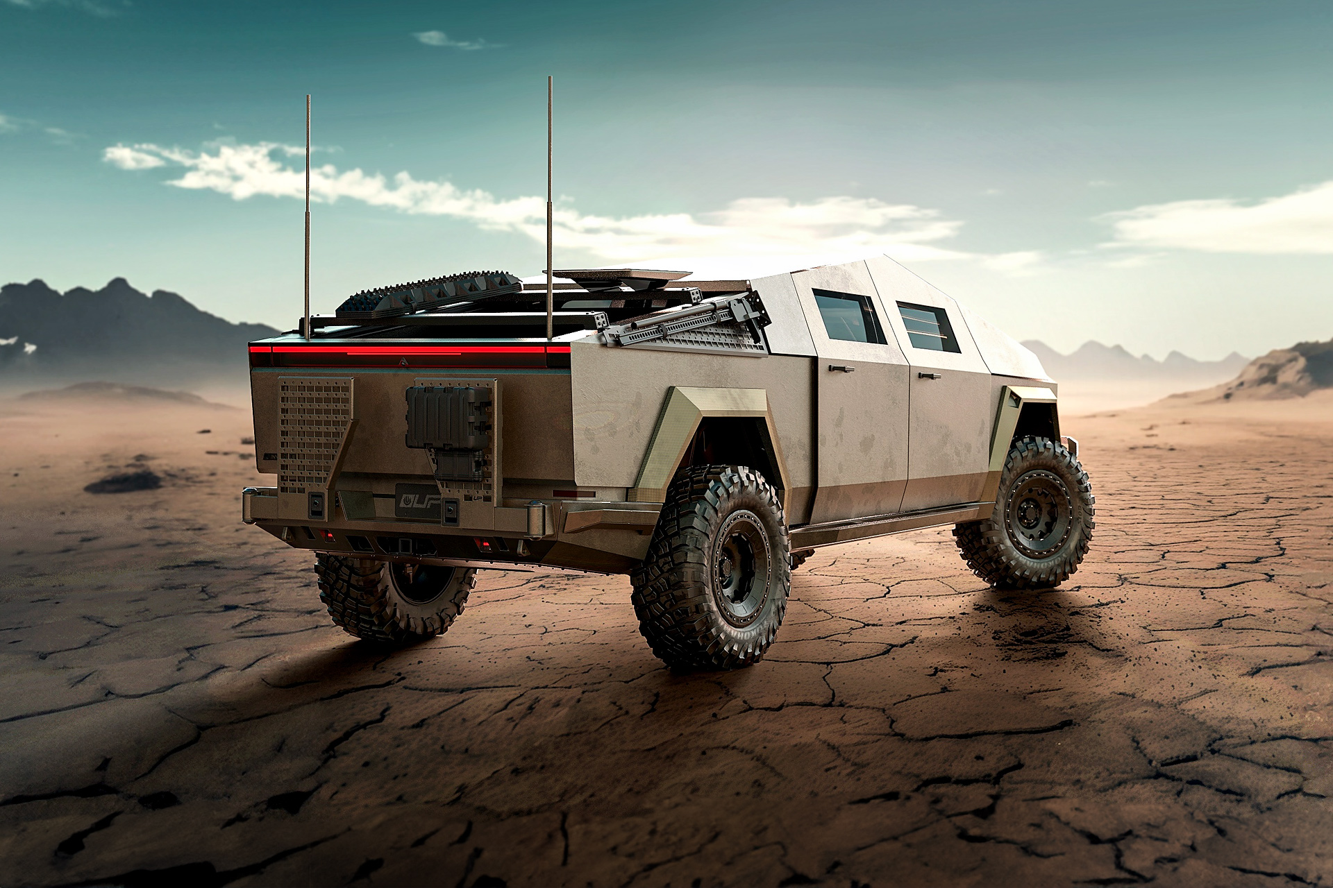 Tesla Cybertruck Military Tactical Unplugged Performance UP.Ft Archimedes Defense 1920px Image 2