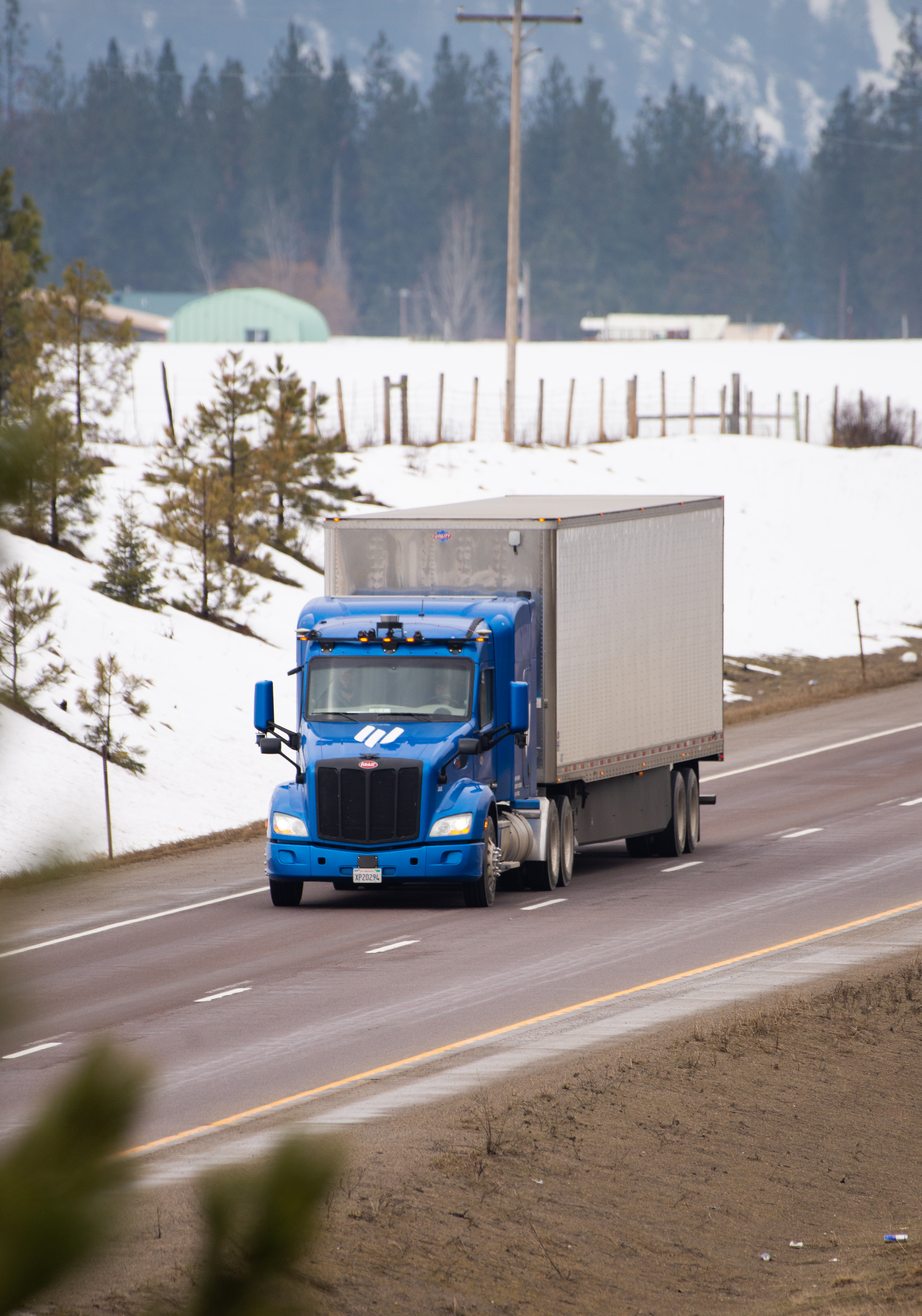 Embark-powered trucks traveled on a 60-mile round trip route on public roads between Clinton and Missoula.
