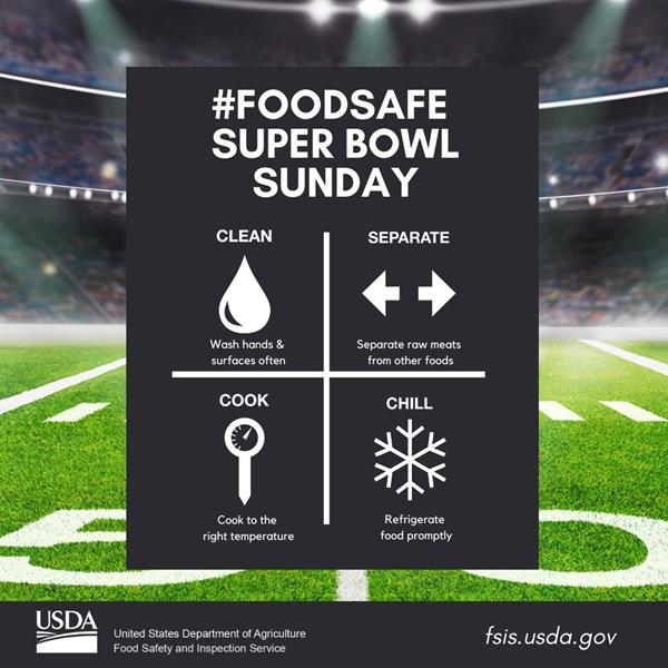 #FoodSafe Super Bowl Sunday