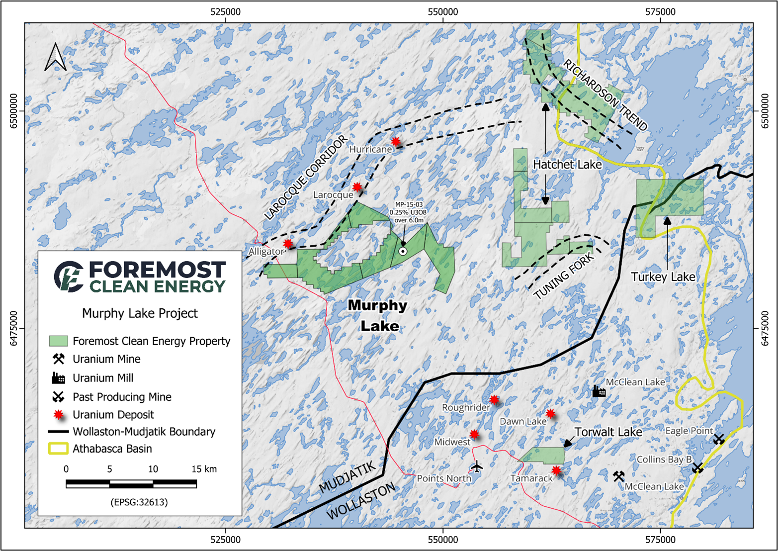 Murphy Lake South Property – Regional Map