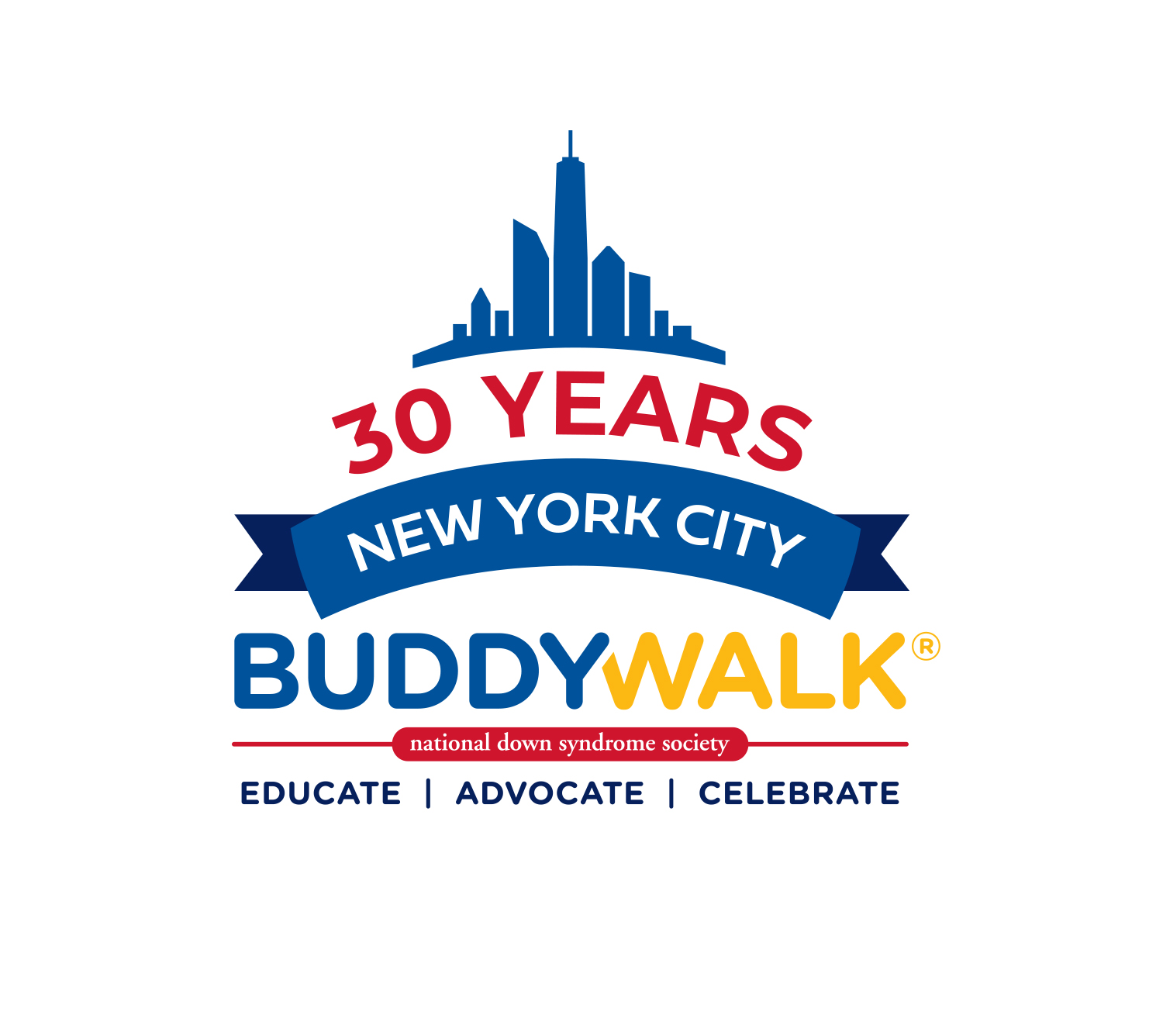 30th Anniversary of the Buddy Walk Logo