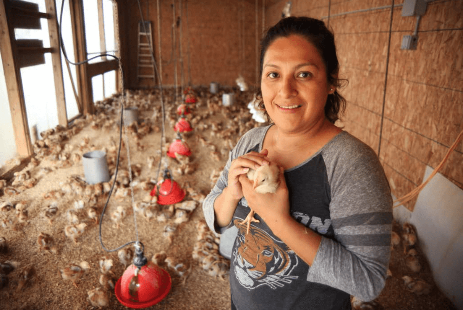 An agri-penuer working with Main Street Project, a beneficiary of Iroquois Valley. Photo courtesy of Main Street Project.