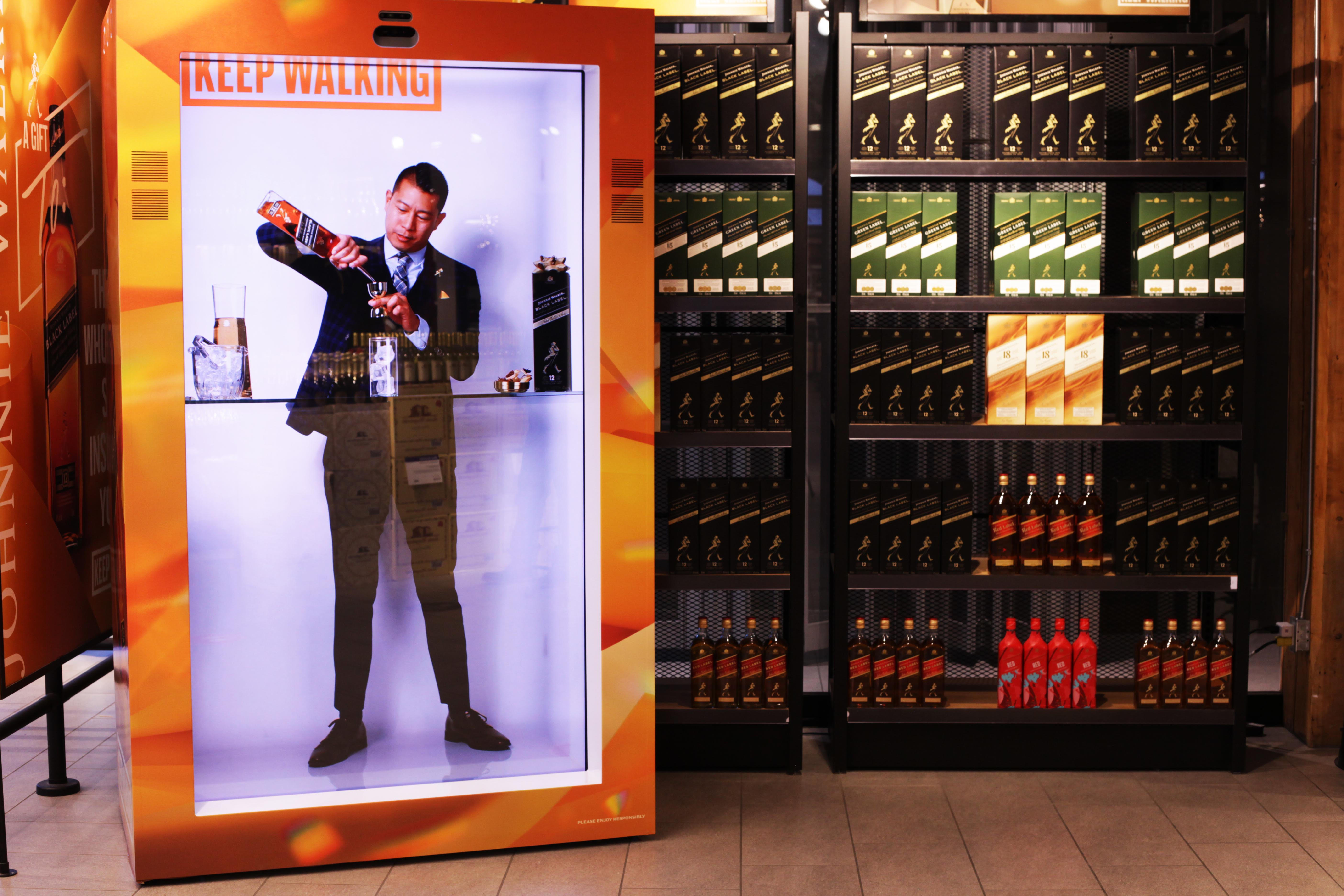 Johnnie Walker's Bartender Hologram via PORTL