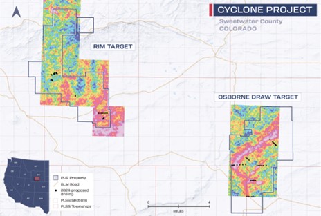 Drill Targets with Radiometrics at the Cyclone Project, Great Divide Basin, Wyoming