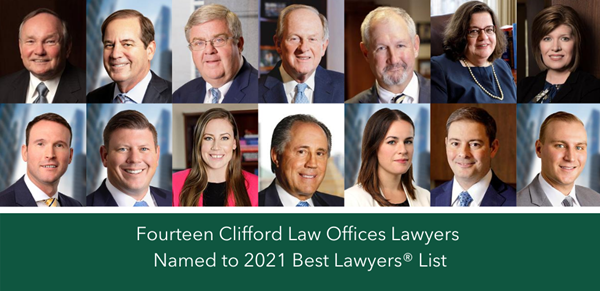 Fourteen Clifford Law Offices Lawyers Named to 2021 Best Lawyers® List