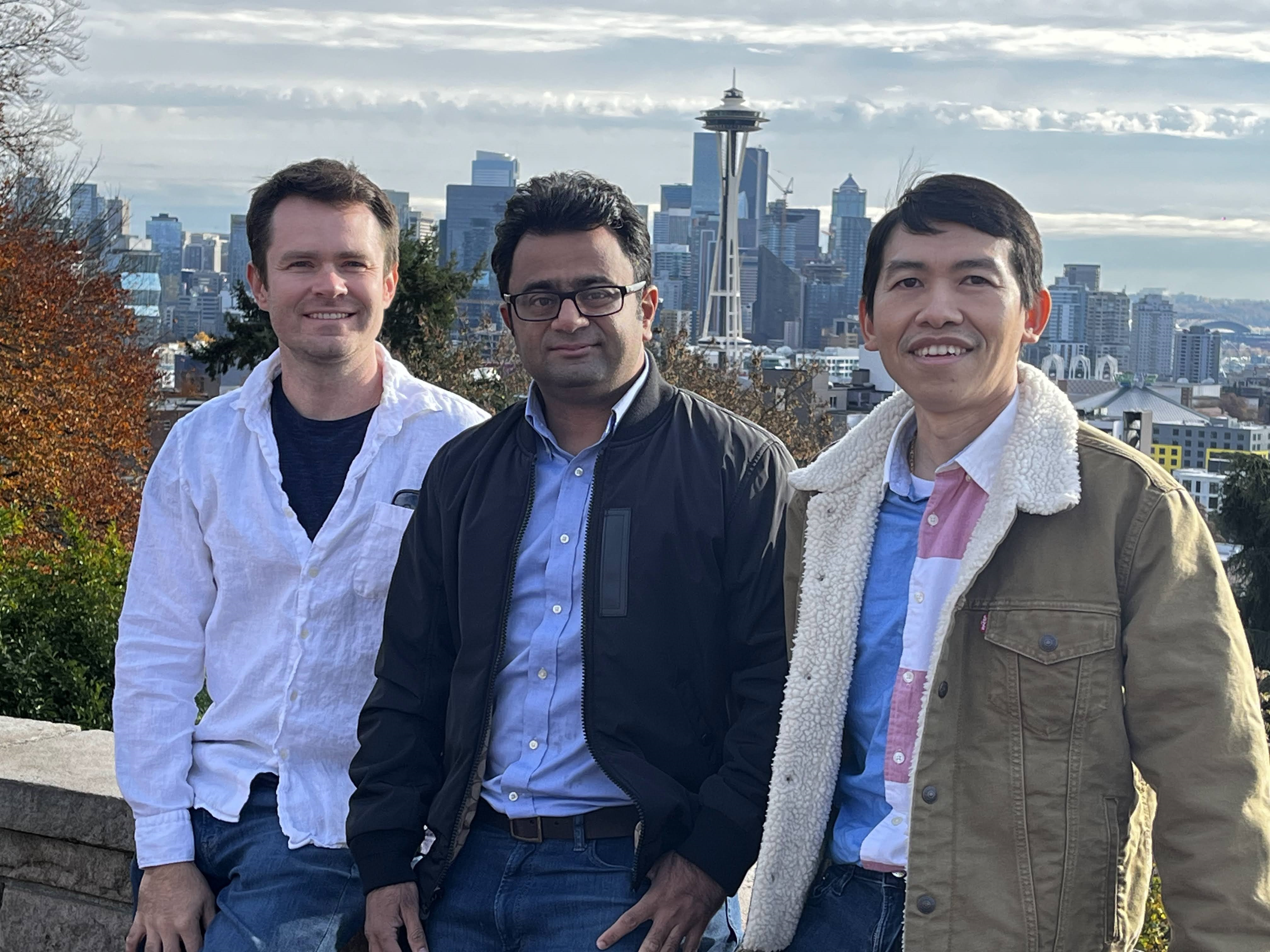 From left to right: Retrocausal cofounders: Andrey Konin, Chief Architect; Zeeshan Zia, CEO; and Quoc-Huy Tran, CTO.
