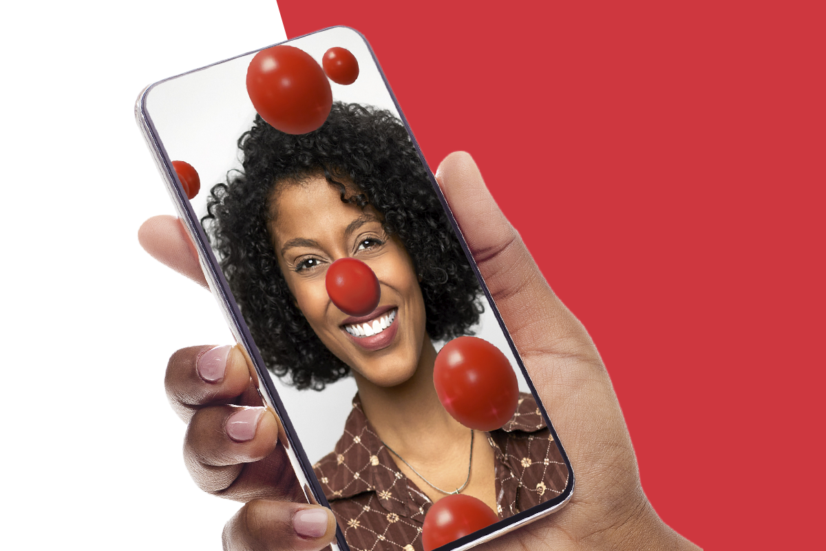 A digital version of the iconic Red Nose can be unlocked with a donation at NosesOn.com
