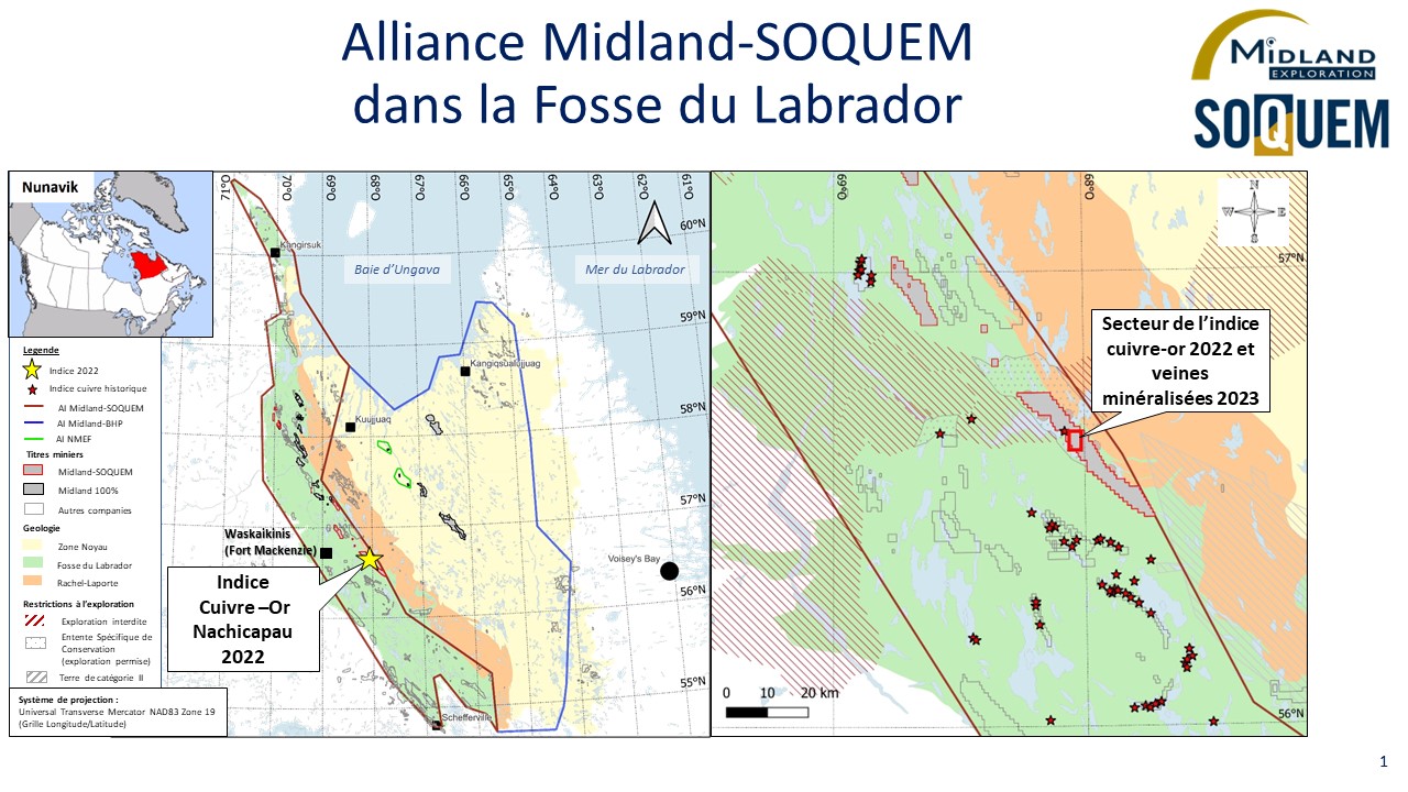 Figure 1 Alliance MD-SOQUEM dans la Fosse du Labrador