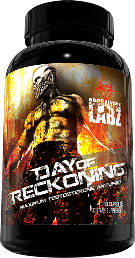 Apocalypse Labz’ dietary supplements stand out from many of its competitors because its formulas do not include filler ingredients that many others use a “label dressing”. Day of Reckoning, a testosterone booster, aims to increase your testosterone level naturally. 