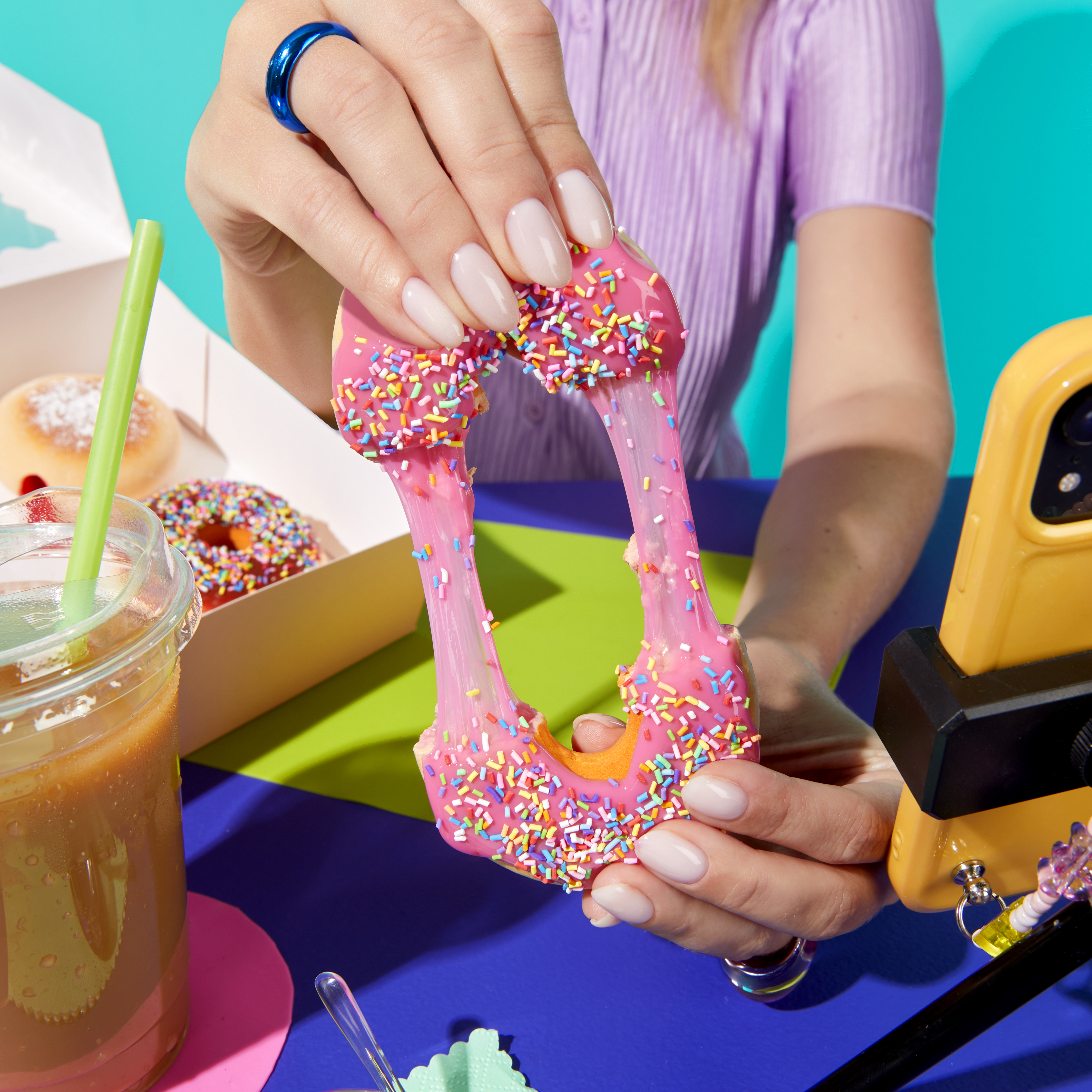 Slime Life Donuts Pink Icing Round and Jelly Filled 