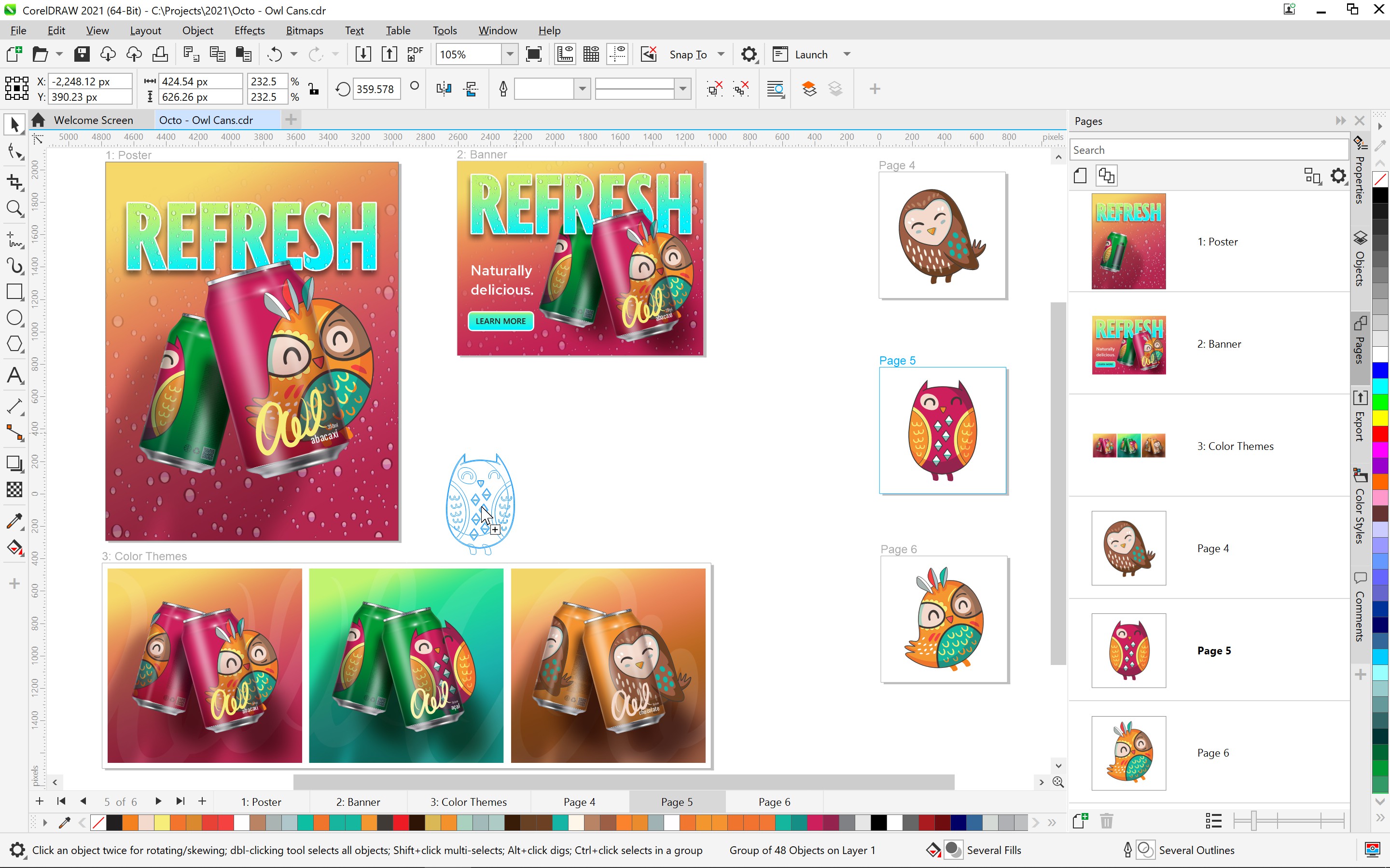 CorelDRAW Graphics Suite 2021 for Windows - Multipage View