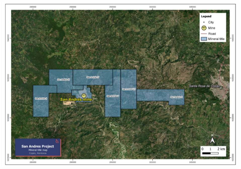 San Andres Regional Map.