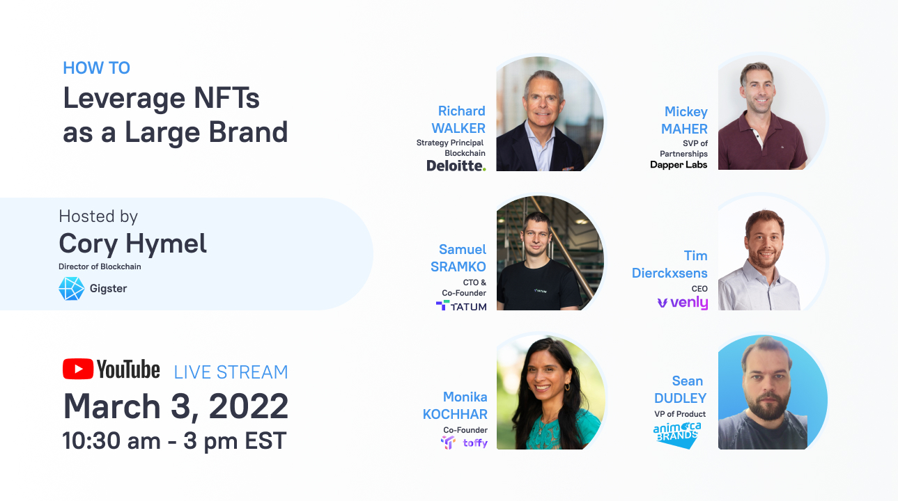 LIVESTREAM: How to leverage NFTs as a Large Brand