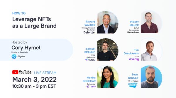 LIVESTREAM: How to leverage NFTs as a Large Brand
