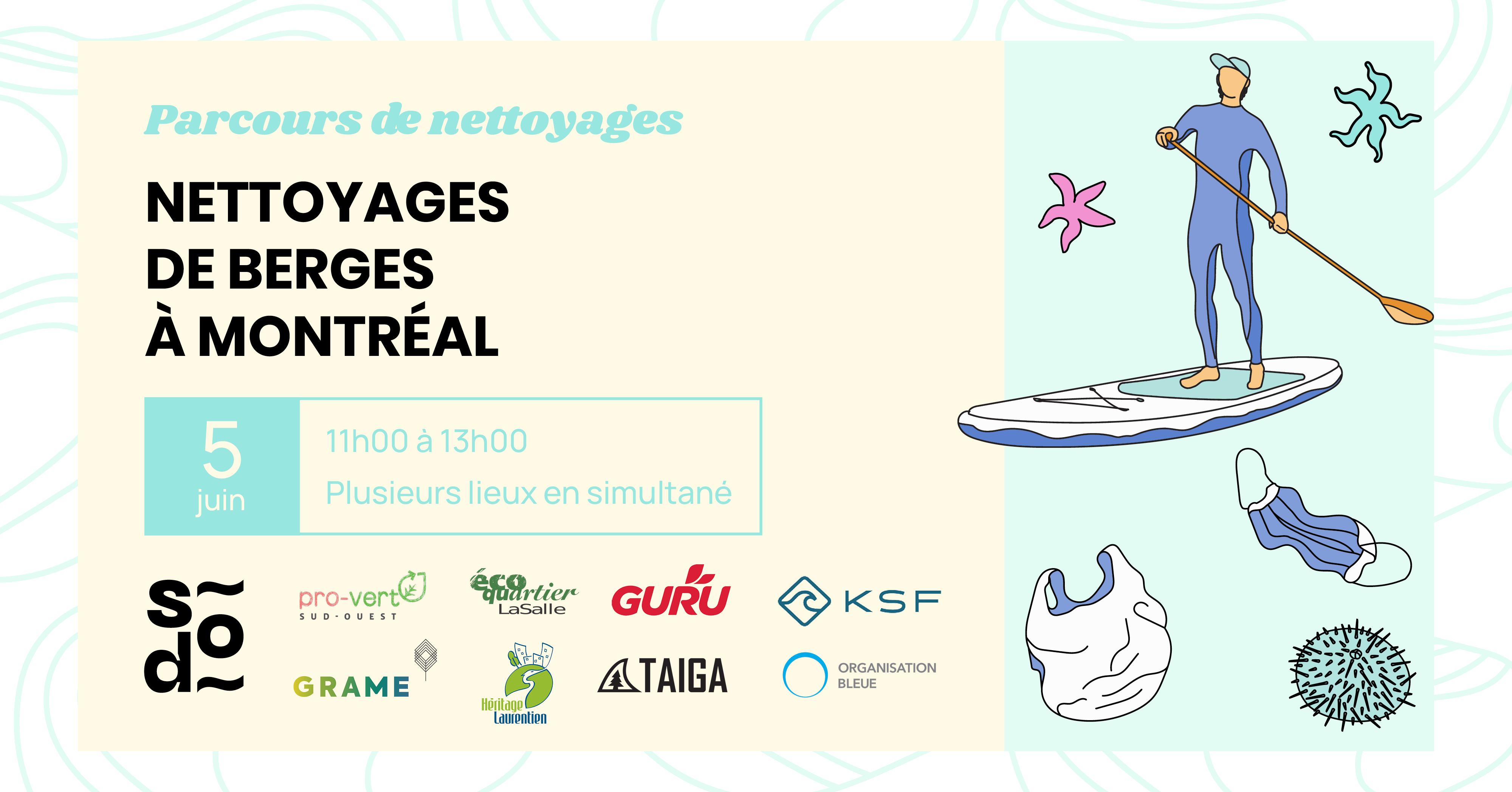 The GURU Good Crew will be helping to clean up the banks of the St. Lawrence River with The Blue Organization.