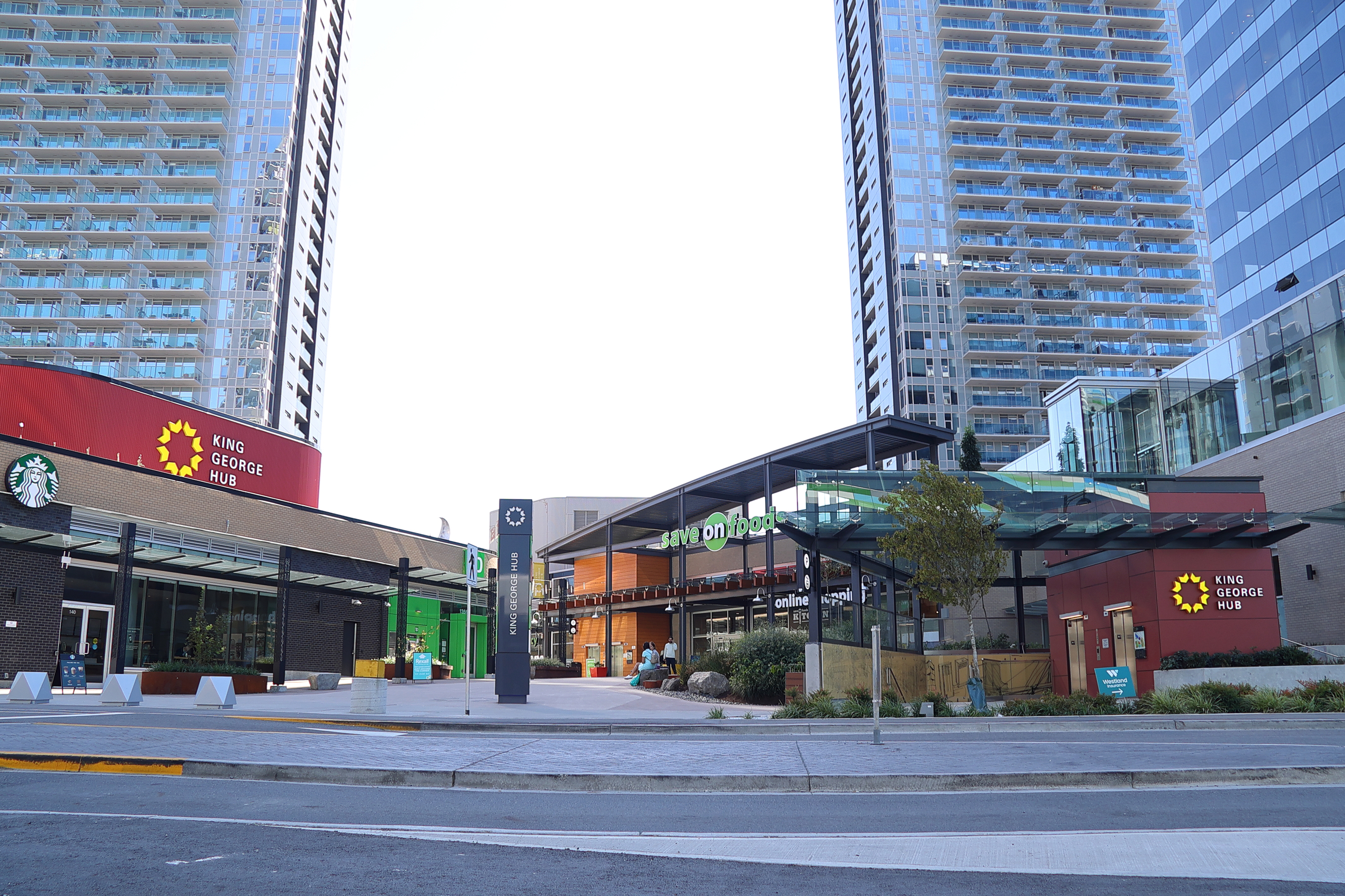 King George Hub is a mixed-use transit-oriented community that will be home to 4,000 residents and 2,700 job spaces.