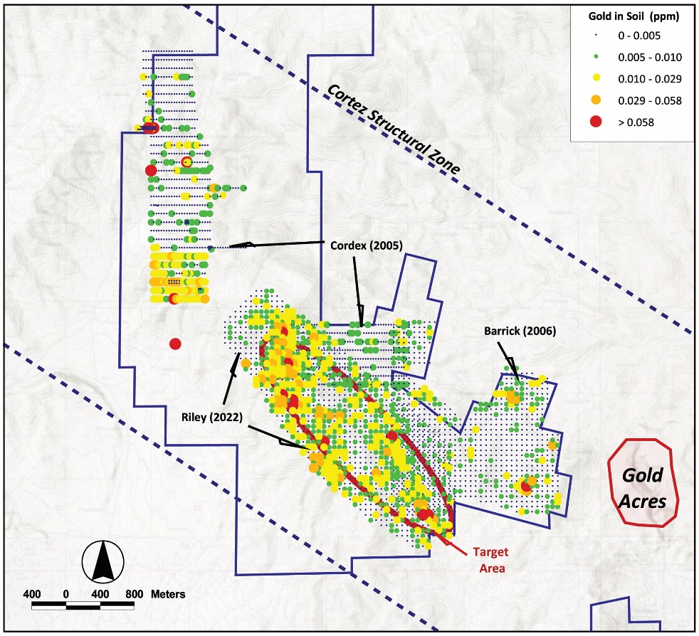 Gold-in-Soil Results (ppm)