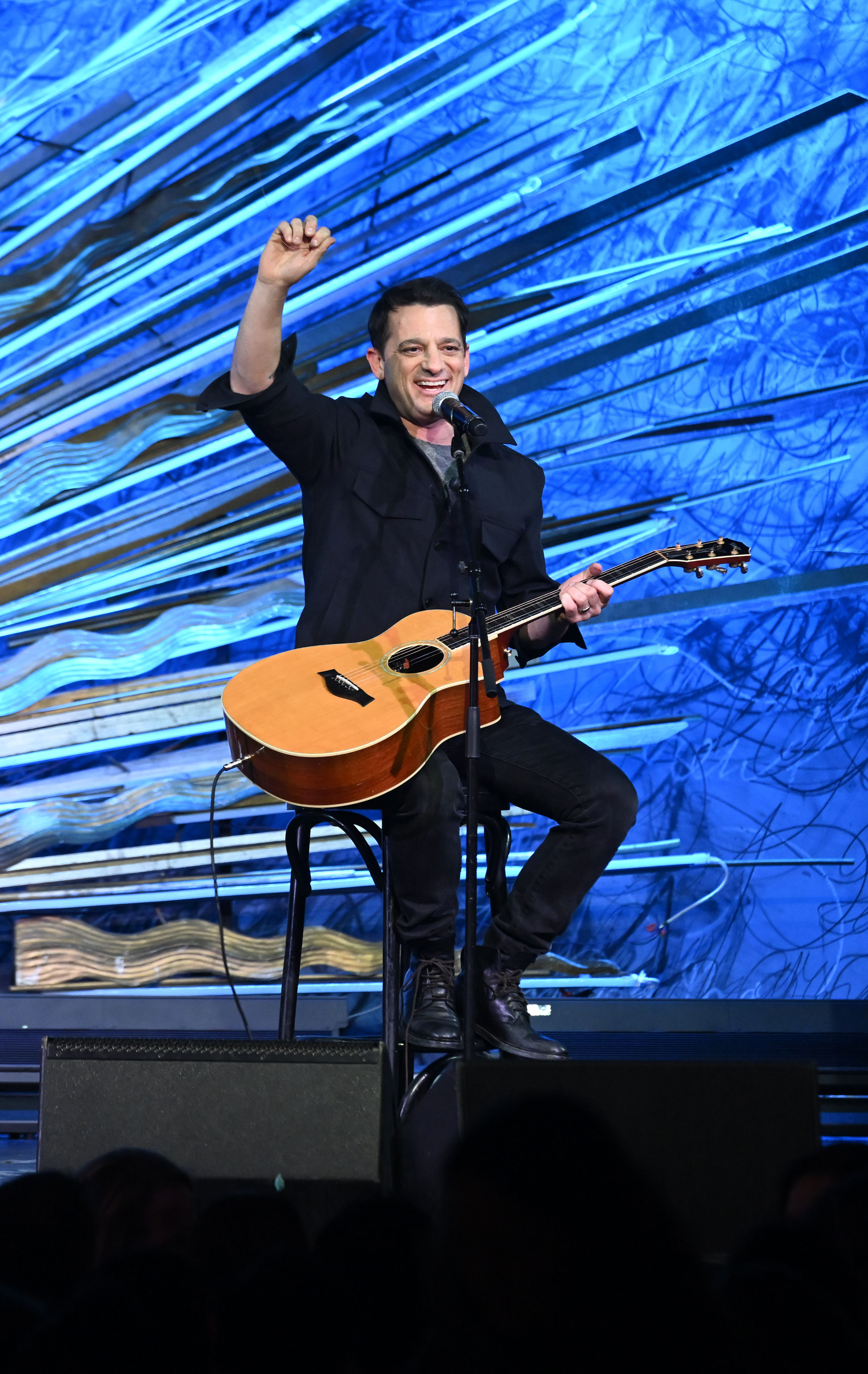 Marc Roberge performs at Musicians On Call's Hope for the Holidays concert for caregivers at Sony Hall in NYC