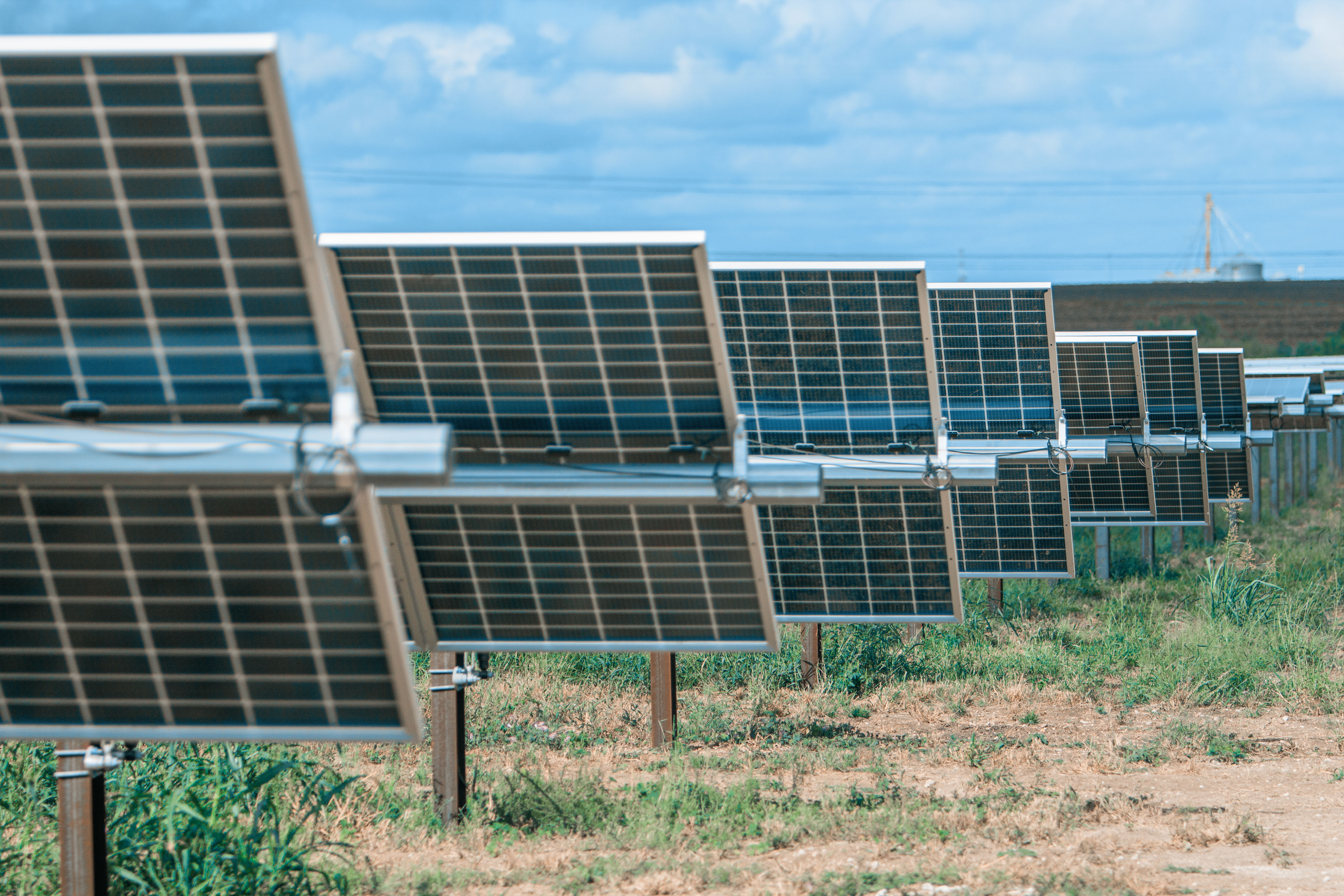 A view of some of the more than 647,000 panels located at ENGIE's 250MW Sun Valley Solar project in Hill County, Texas.