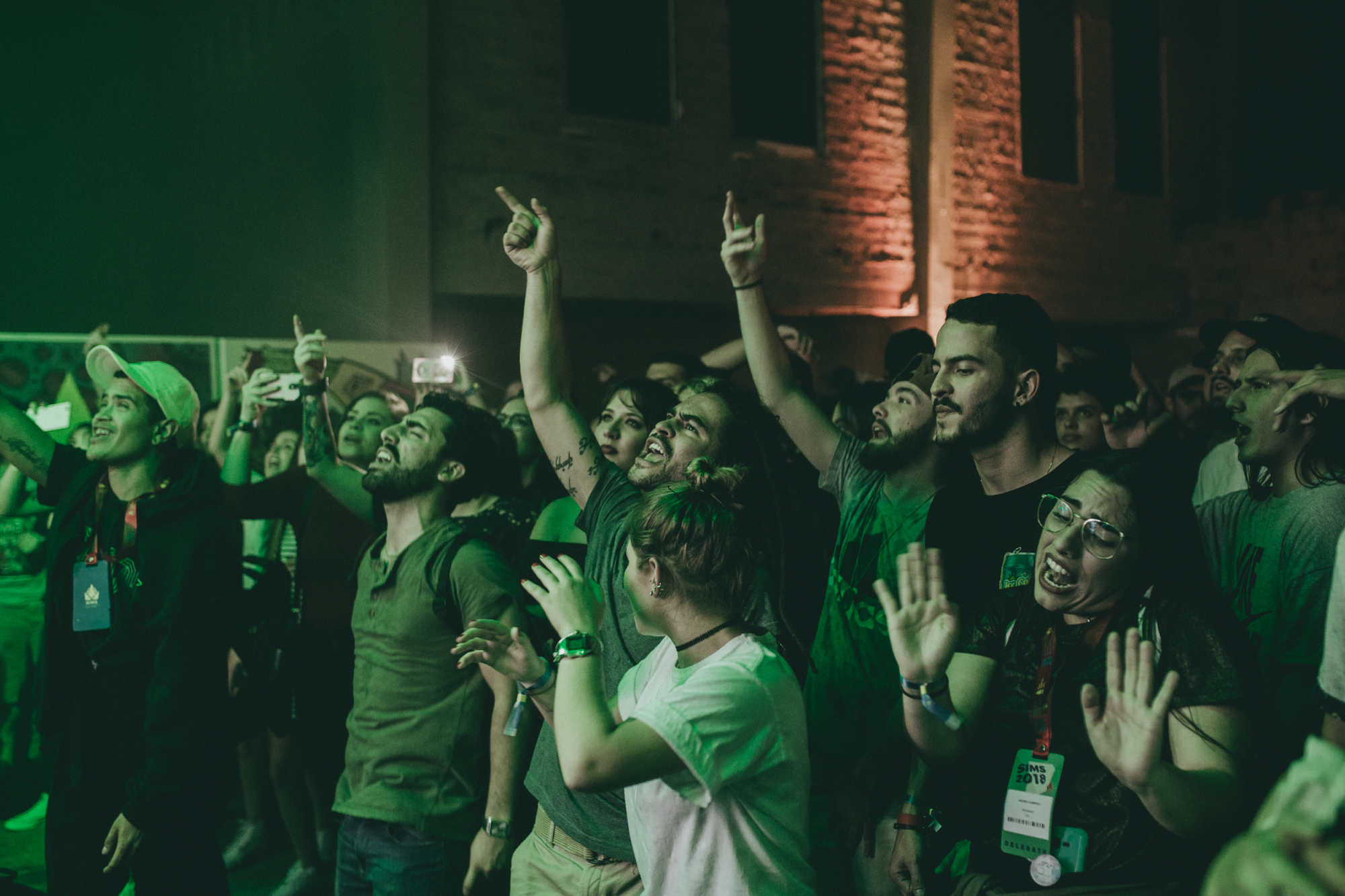 Fans enjoying Selina's annual SIMS Event in Medellin 