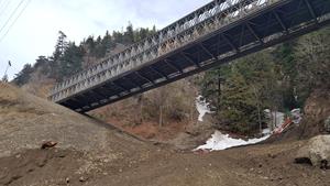 Acrow Bridge at Jackass Mountain in British Columbia