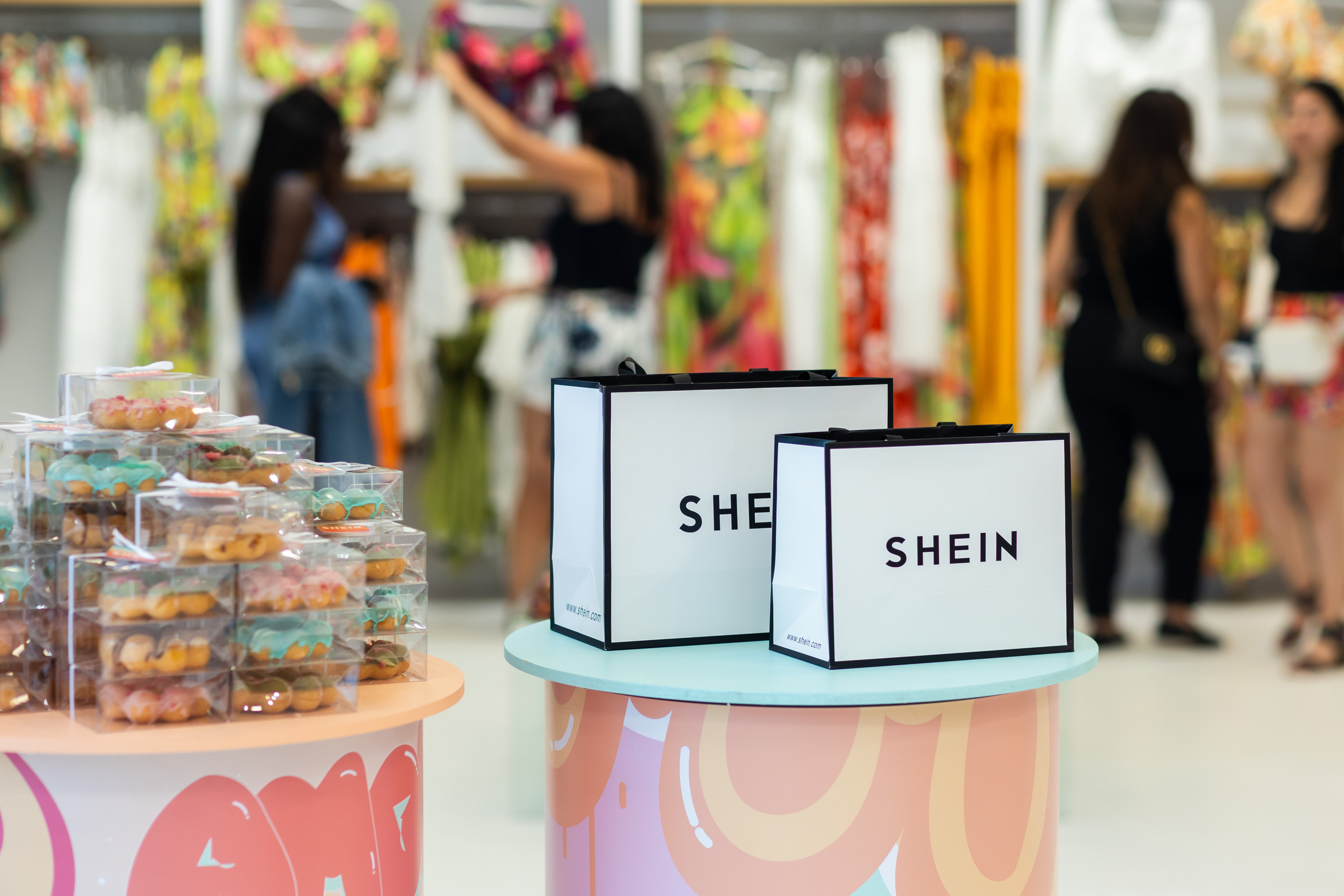 Gift bags and treats featured in SHEIN’s Montreal Pop-Up (July 2023)