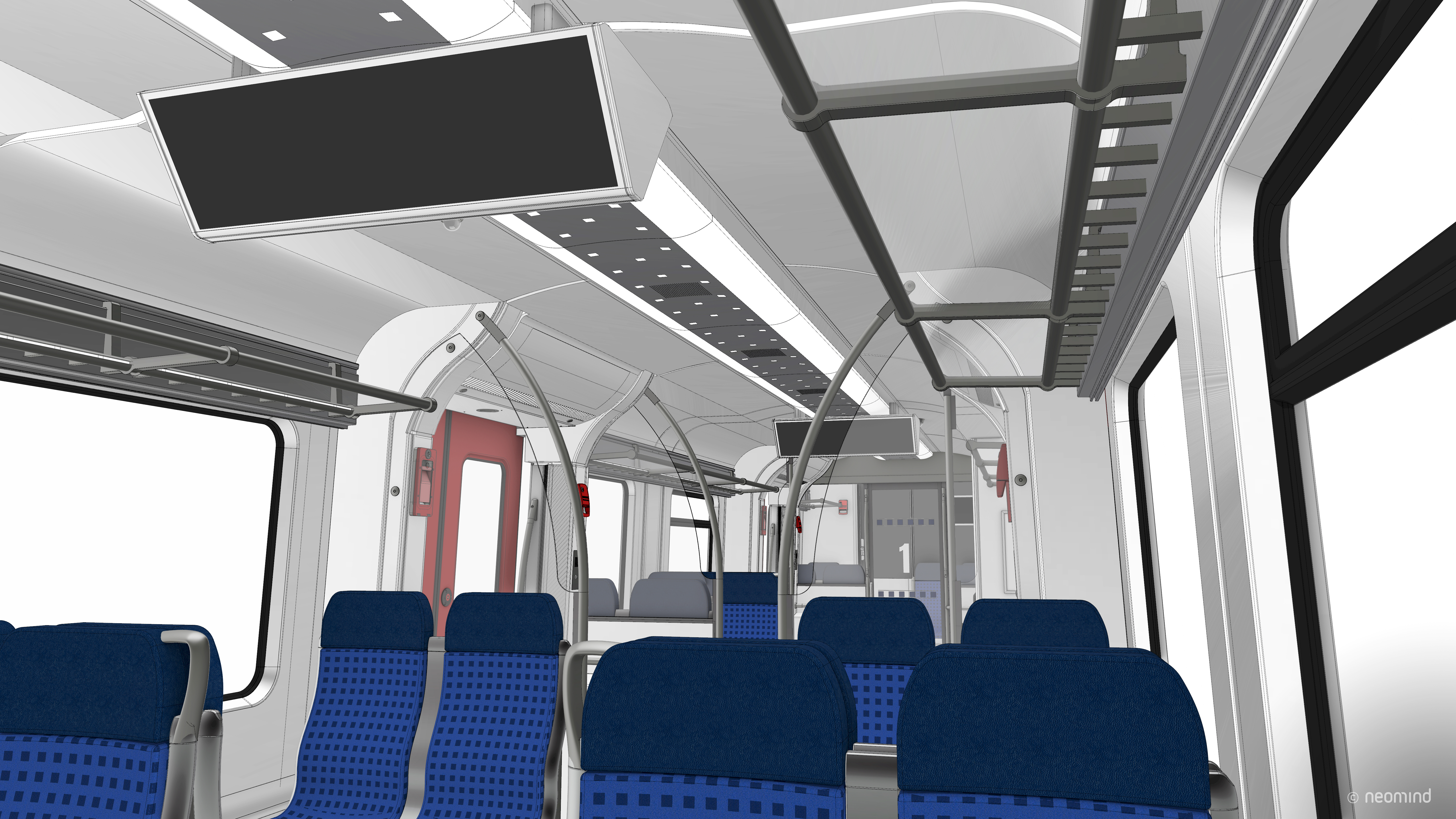 Innendesign der S-Bahn Stuttgart-Flotte