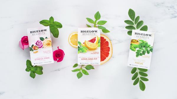 Bigelow Benefits STRESS FREE, Benefits FOCUS, and Benefits LEAN AND FIT teas have been designed to support clean eating and a healthy lifestyle.