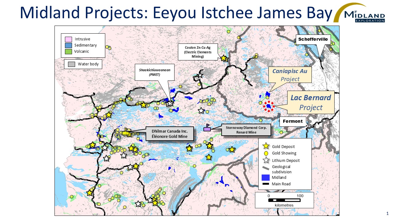 Figure 1 Midland Projects-Eeyou Istchee James Bay