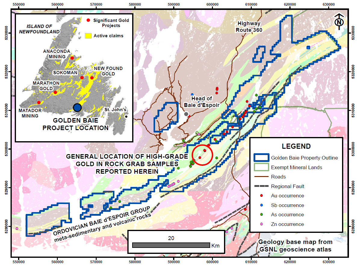 Canstar Resources Options District-Scale, High Grade Gold Project in Newfoundland and Announces Private Placement - Junior Mining Network