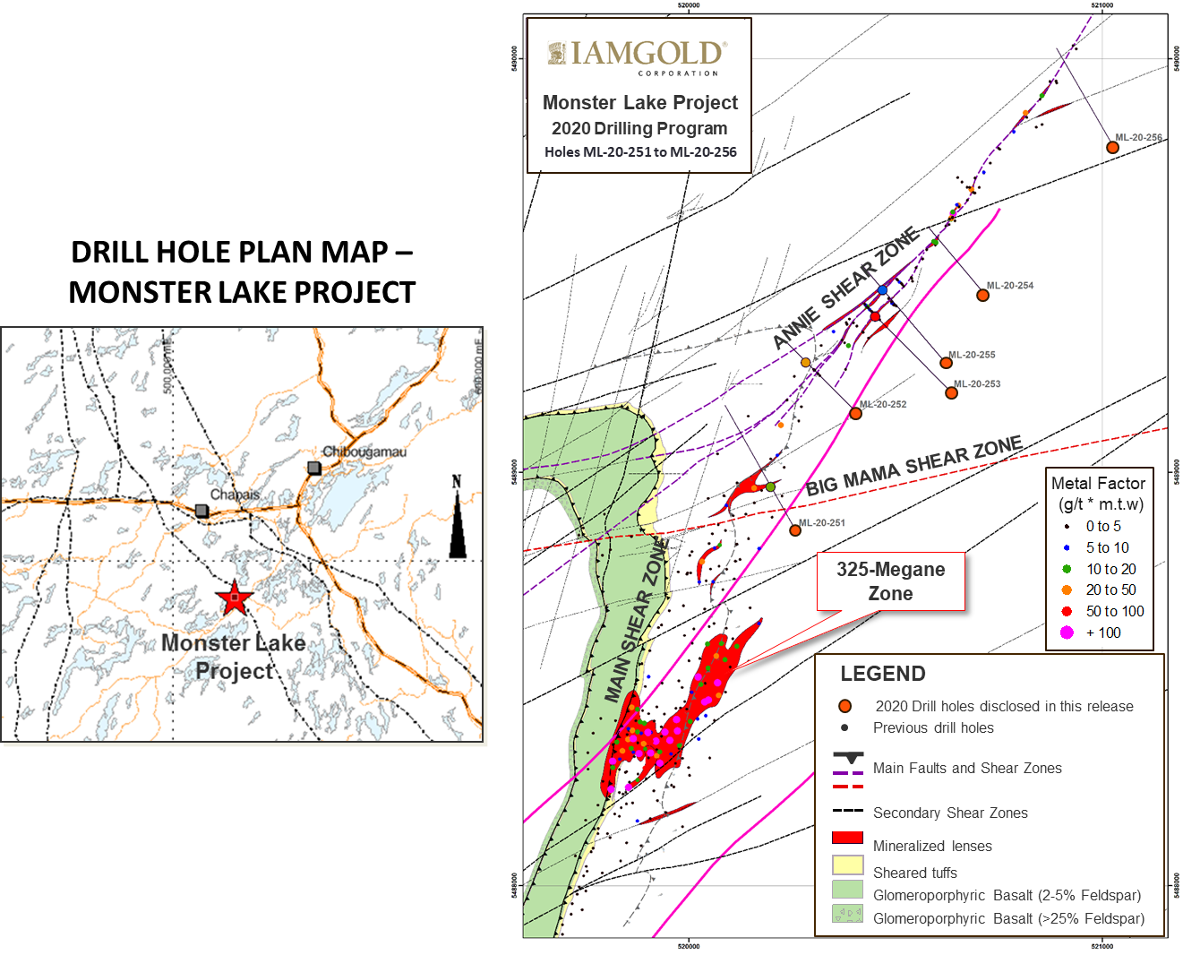 Drill Hole Plan Map