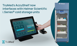 AccuShelf software now interfaces with Helmer’s medical grade, temperature-controlled cold storage i.Series units to provide an added layer of security with auto-locking doors that protect vaccines and medications.
