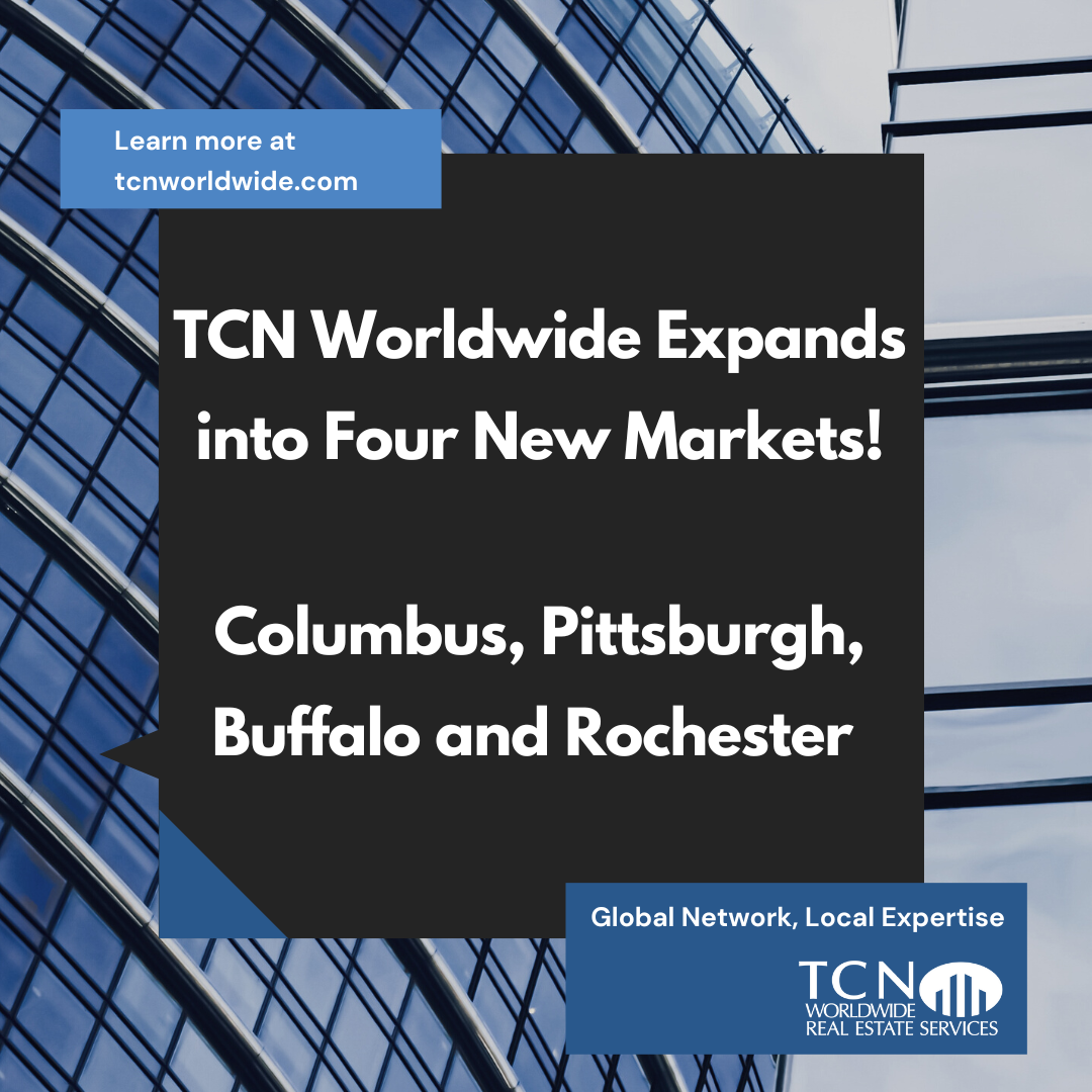 TCN Worldwide Expands into Four New Markets— Columbus, Pittsburgh, Buffalo and Rochester