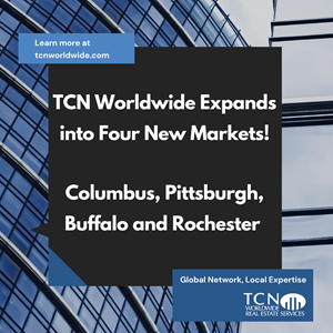 TCN Worldwide Expands into Four New Markets— Columbus, Pittsburgh, Buffalo and Rochester