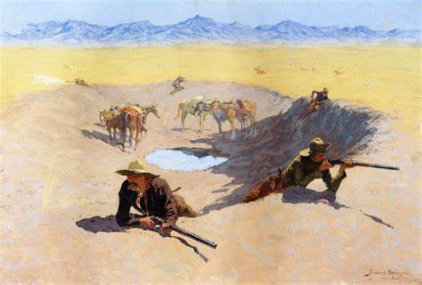 Remington Fight at the Waterhole