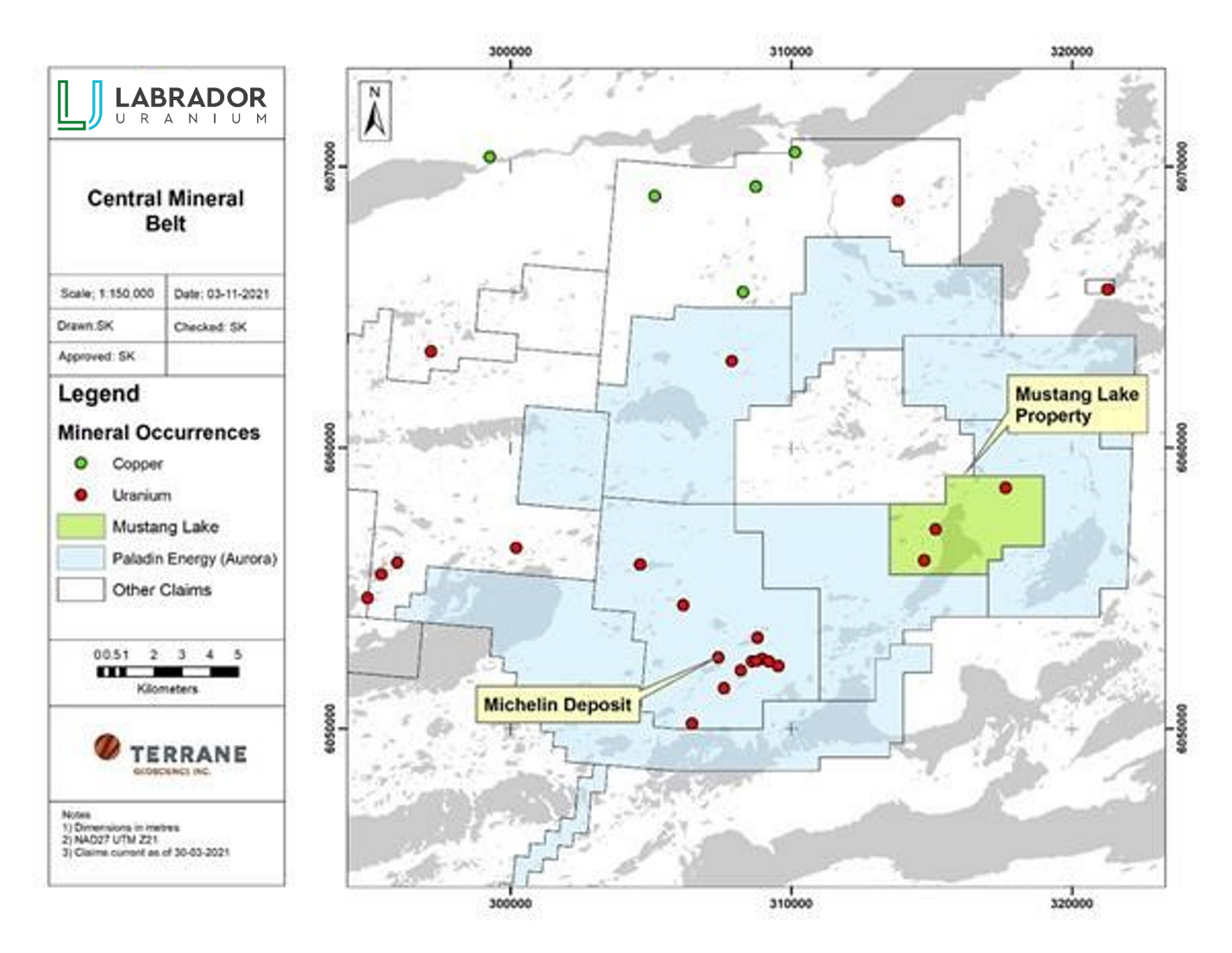 Mustang Lake Project – Central Mineral Belt, Labrador