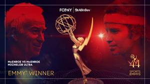 FCB New York and Michelob ULTRA have been awarded the 2023 Sports Emmy for Outstanding Digital Innovation by the International Academy of Television Arts & Sciences for the groundbreaking long-form film “McEnroe vs McEnroe,” a first-of-its-kind branded AI activation that aired as a prime-time special on ESPN.