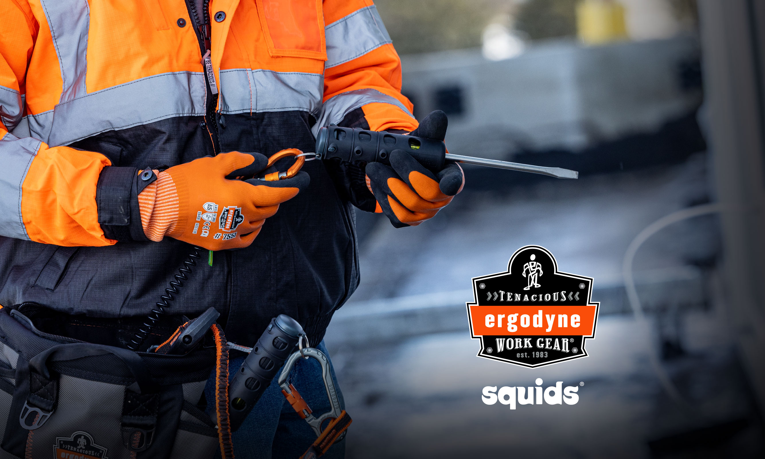 Ergodyne Simplifies Tool Safety with the Squids® 3745 Tool Grip and Tether Attachment Point