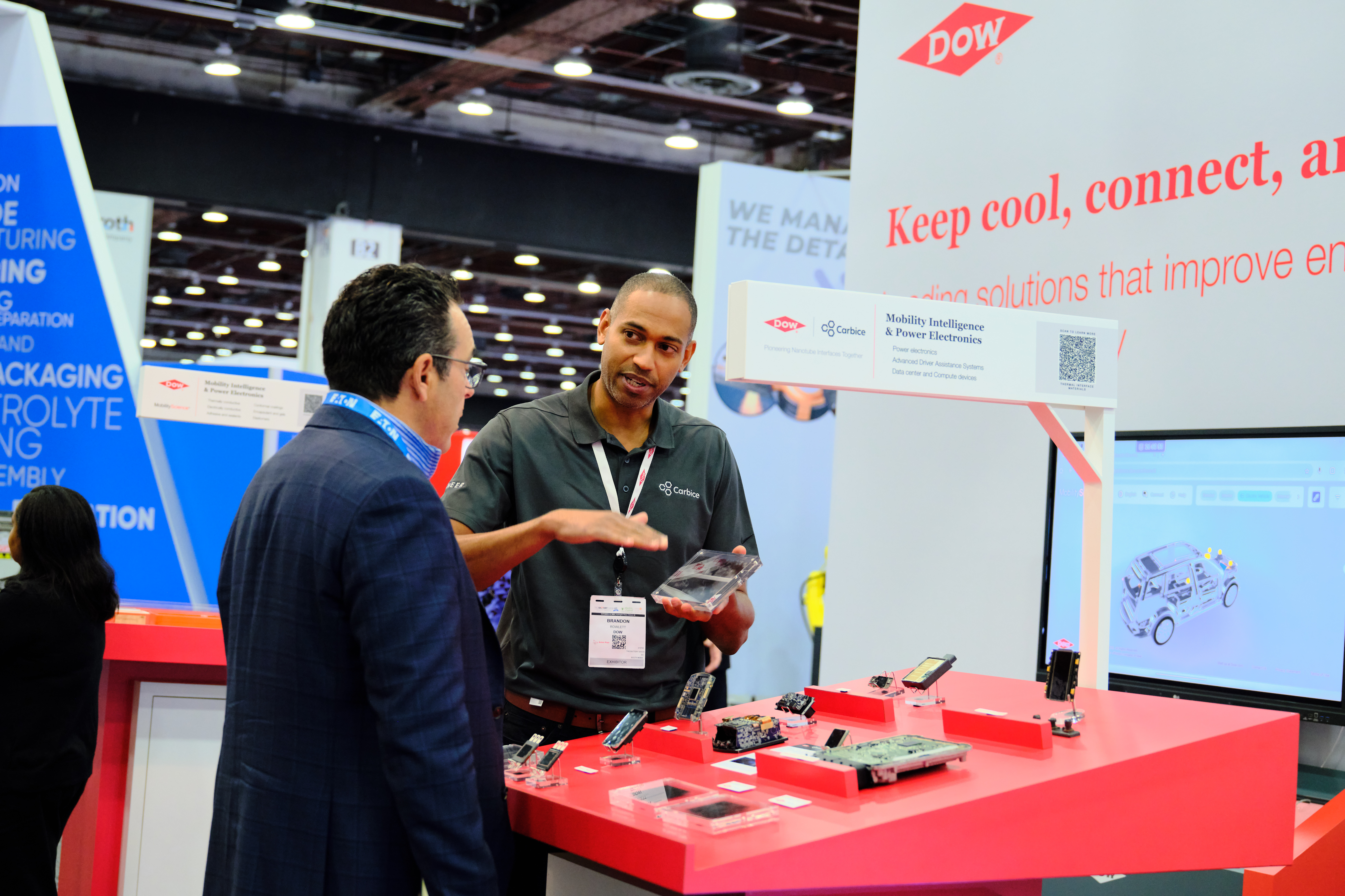 Show floor of The Battery Show North America 2025.
