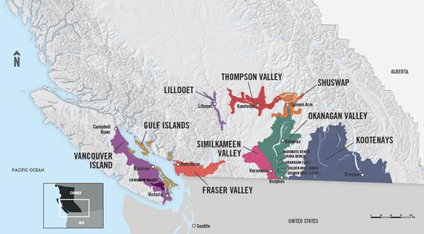 The Wine Regions of British Columbia