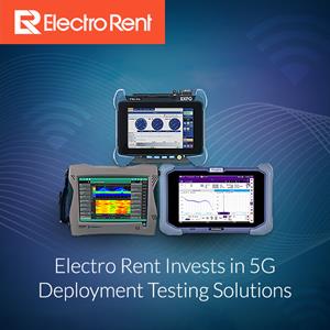 Electro Rent offers a wide range of 5G Deployment Test Equipment. From solutions for wireless and wireline testing, with specific application focus to help support fiber optic installation, drive test, cell site support, 5G networks and more.