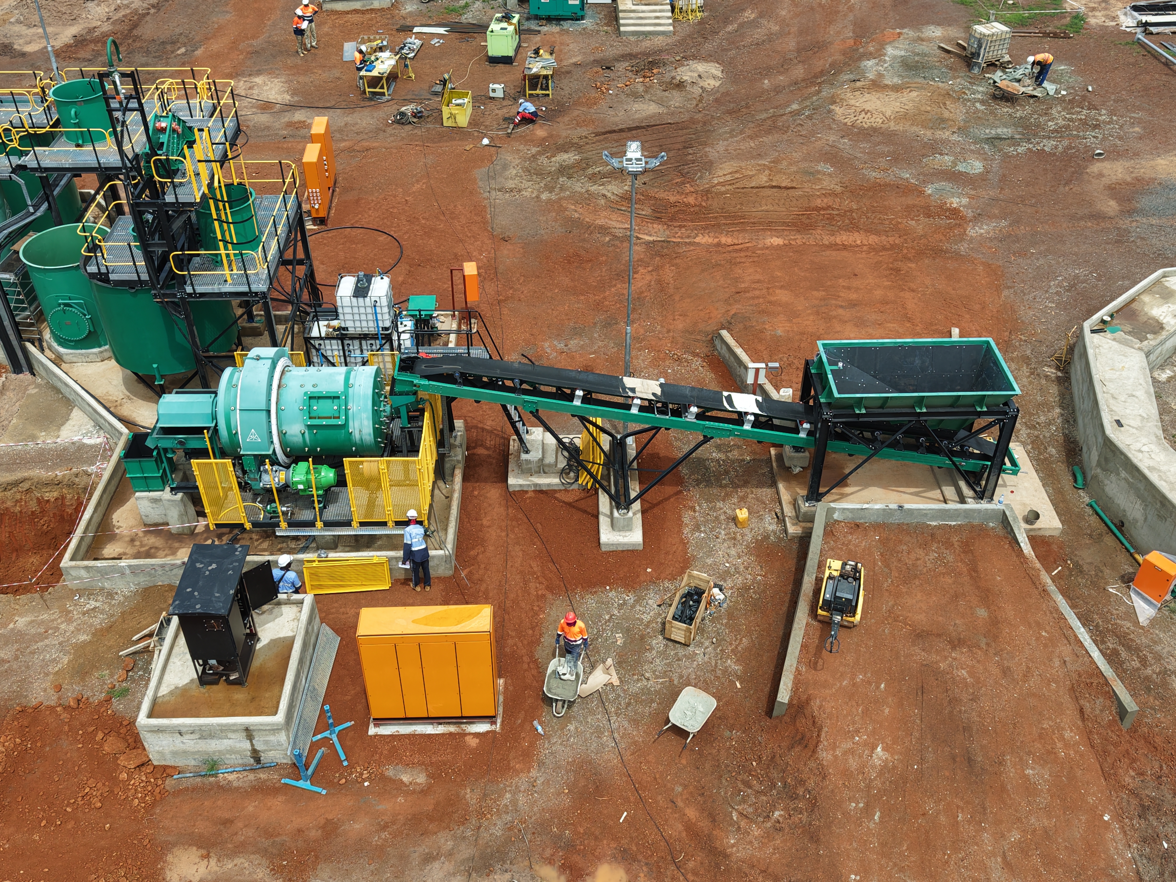 Figure 1: Ball mill commissioning activities