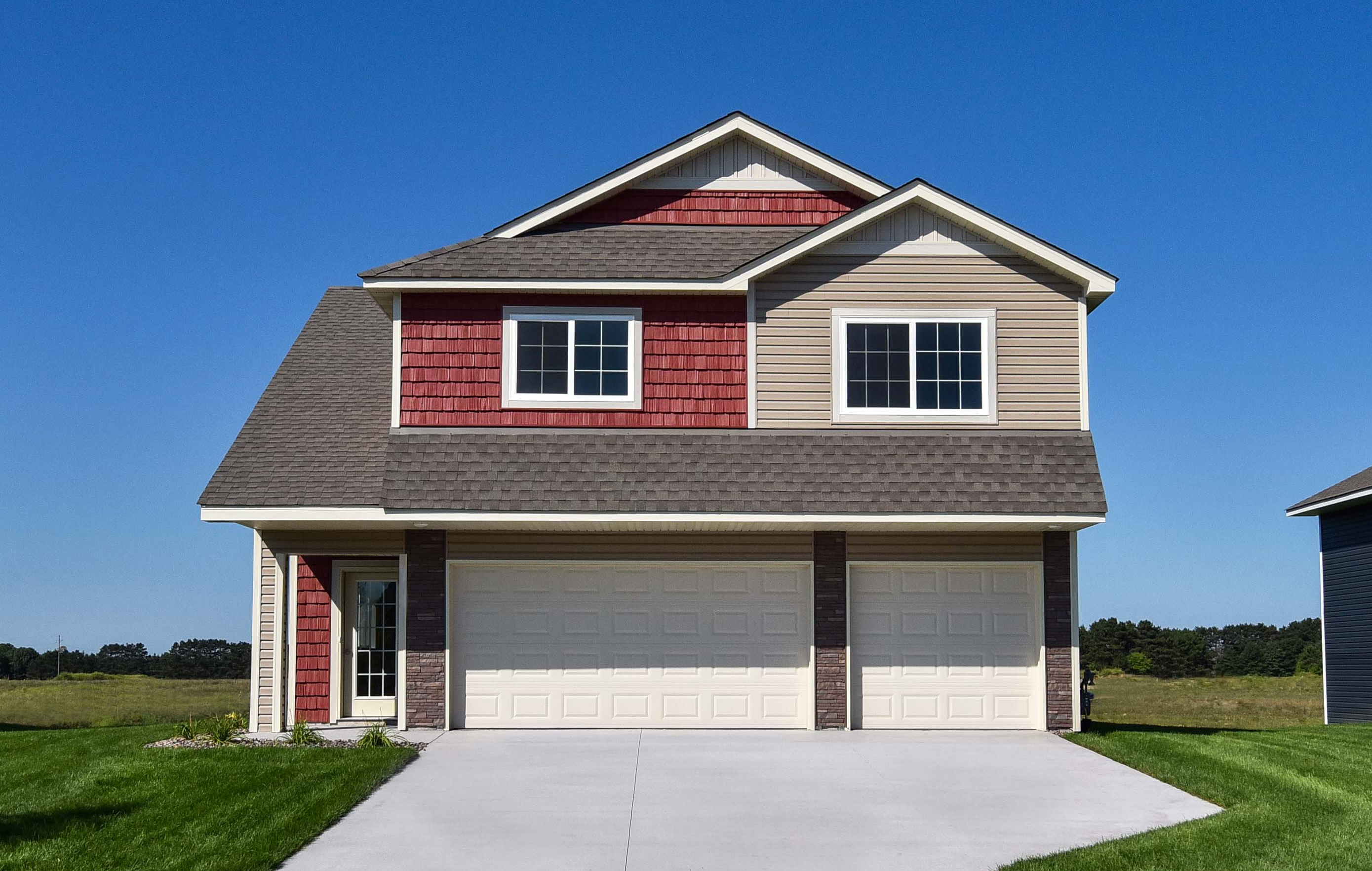 The St. Harrison Plan by LGI Homes at Miske Meadows in Elk River features three bedrooms, two bathrooms and an unfinished walkout basement.