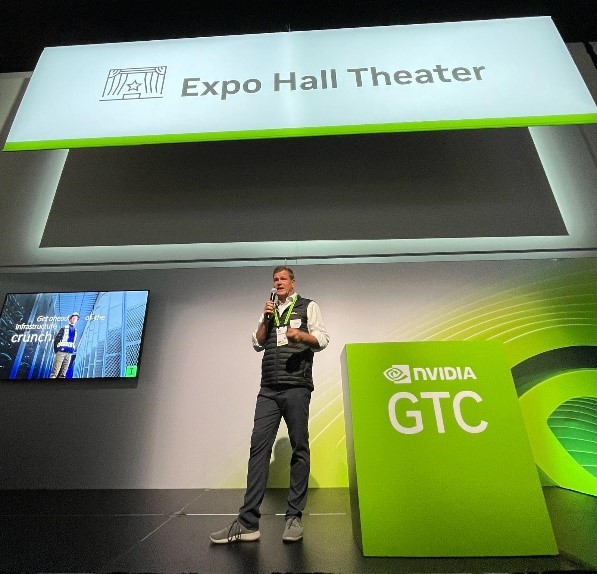 IREN Co-Founder & Co-CEO Daniel Roberts presenting at NVIDIA GTC